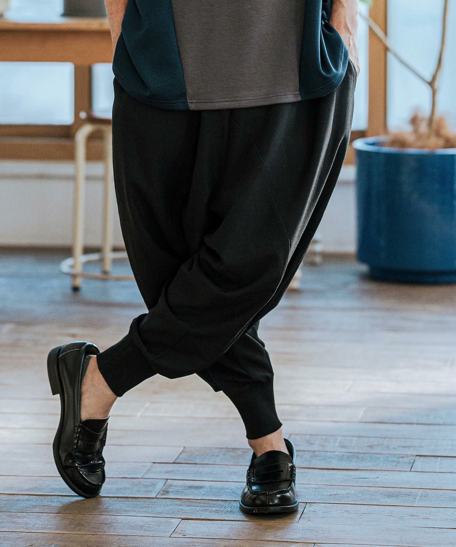 CAMBIO(カンビオ)】Slacks Fabric Sarrouel Pants サルエルパンツ