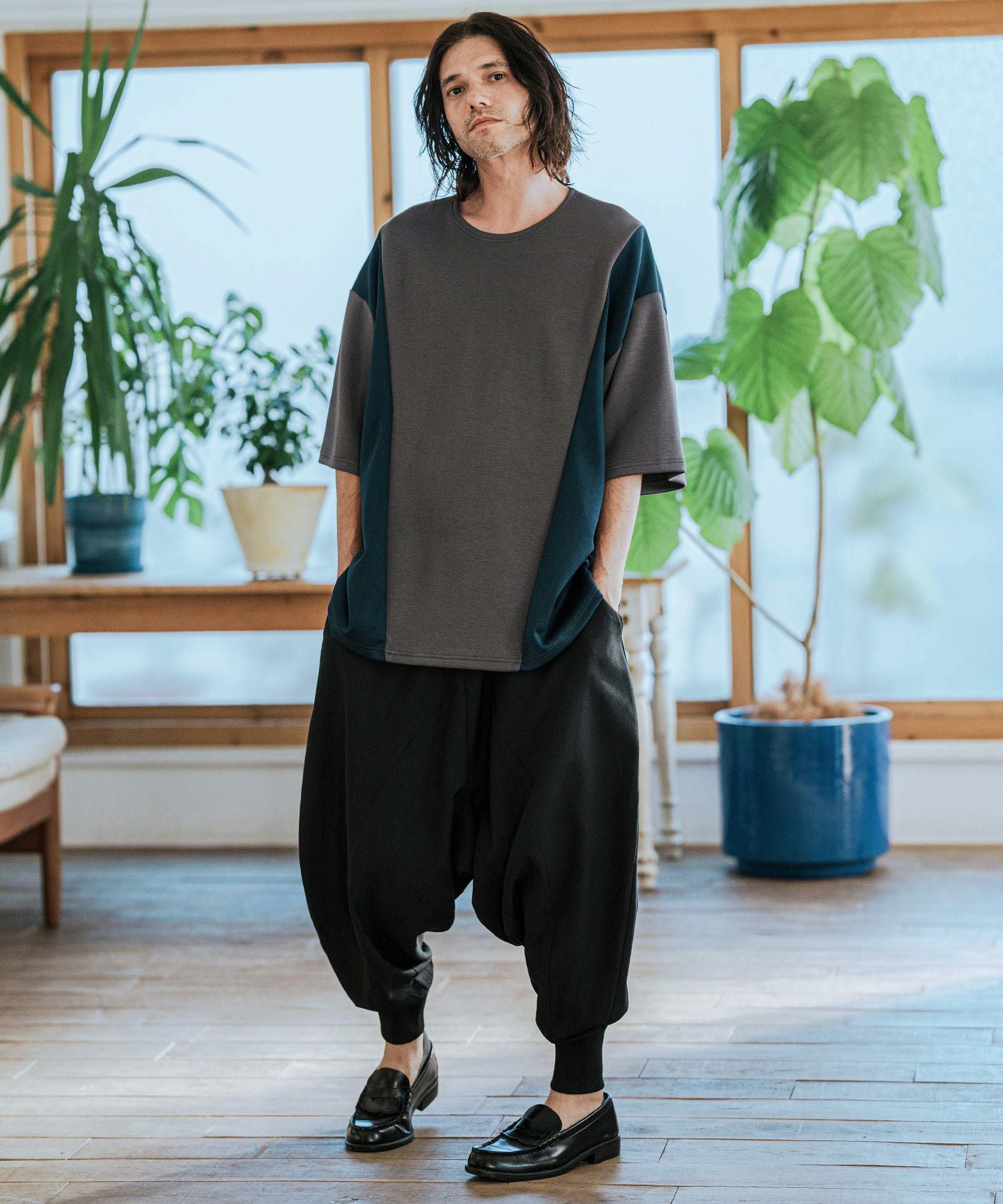 CAMBIO(カンビオ)】Slacks Fabric Sarrouel Pants サルエルパンツ