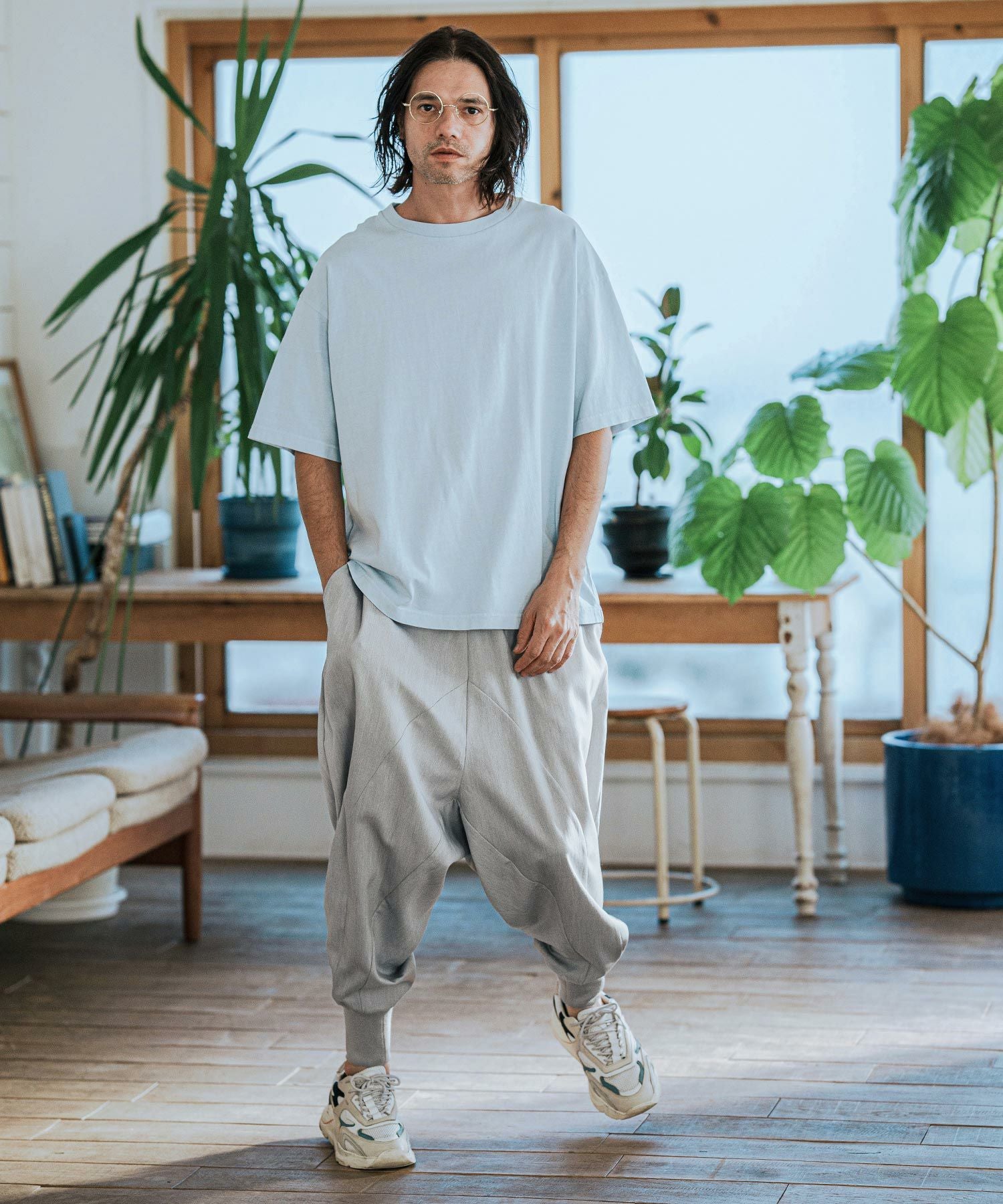 CAMBIO(カンビオ)】Slacks Fabric Sarrouel Pants サルエルパンツ