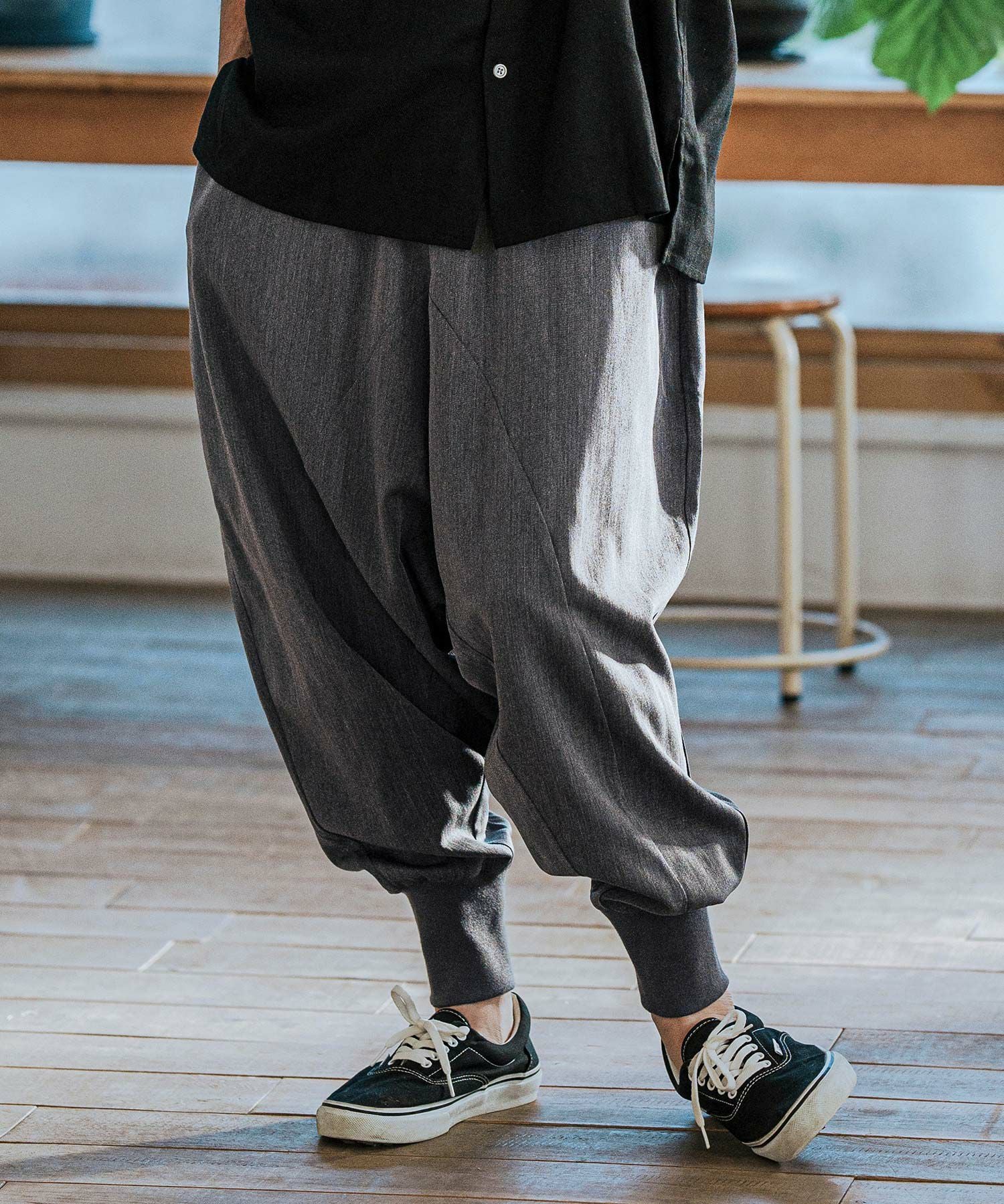 CAMBIO(カンビオ)】Slacks Fabric Sarrouel Pants サルエルパンツ