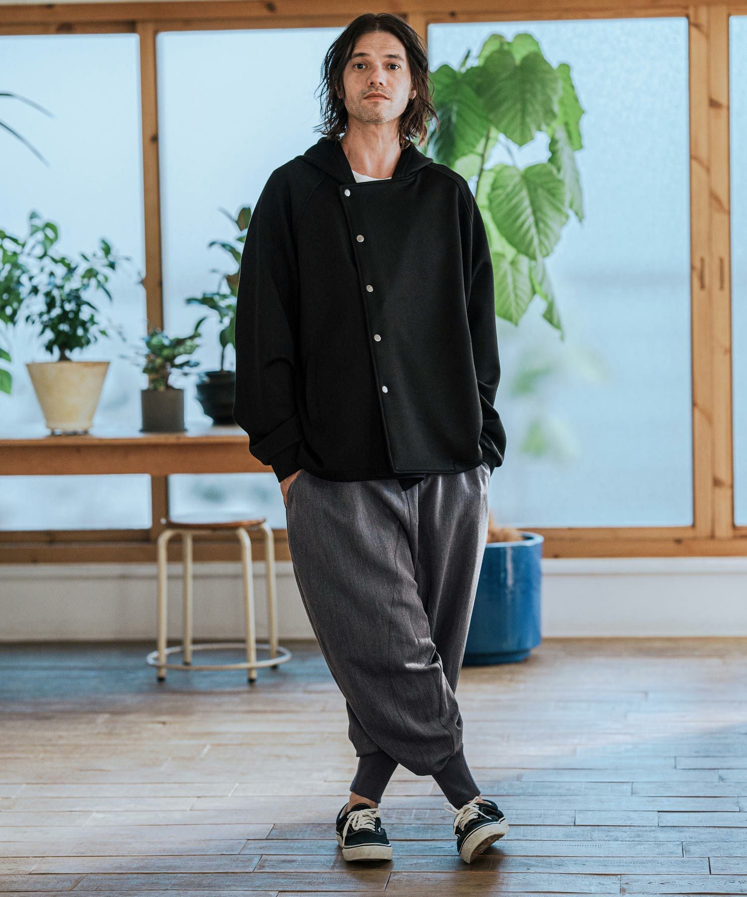 CAMBIO(カンビオ)】Slacks Fabric Sarrouel Pants サルエルパンツ