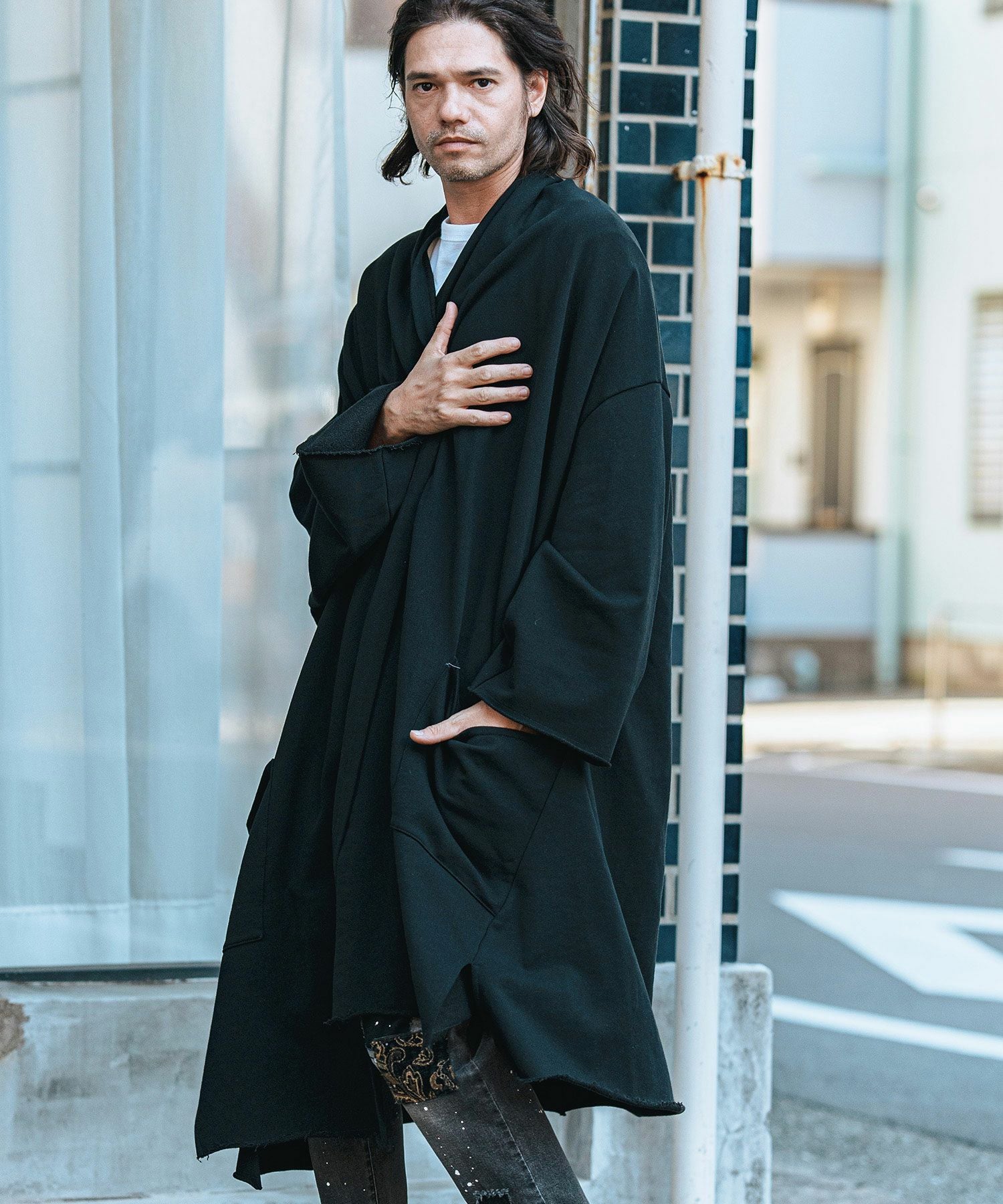 CAMBIO(カンビオ)】KIMONO Like Sweat Gown スウェットガウン