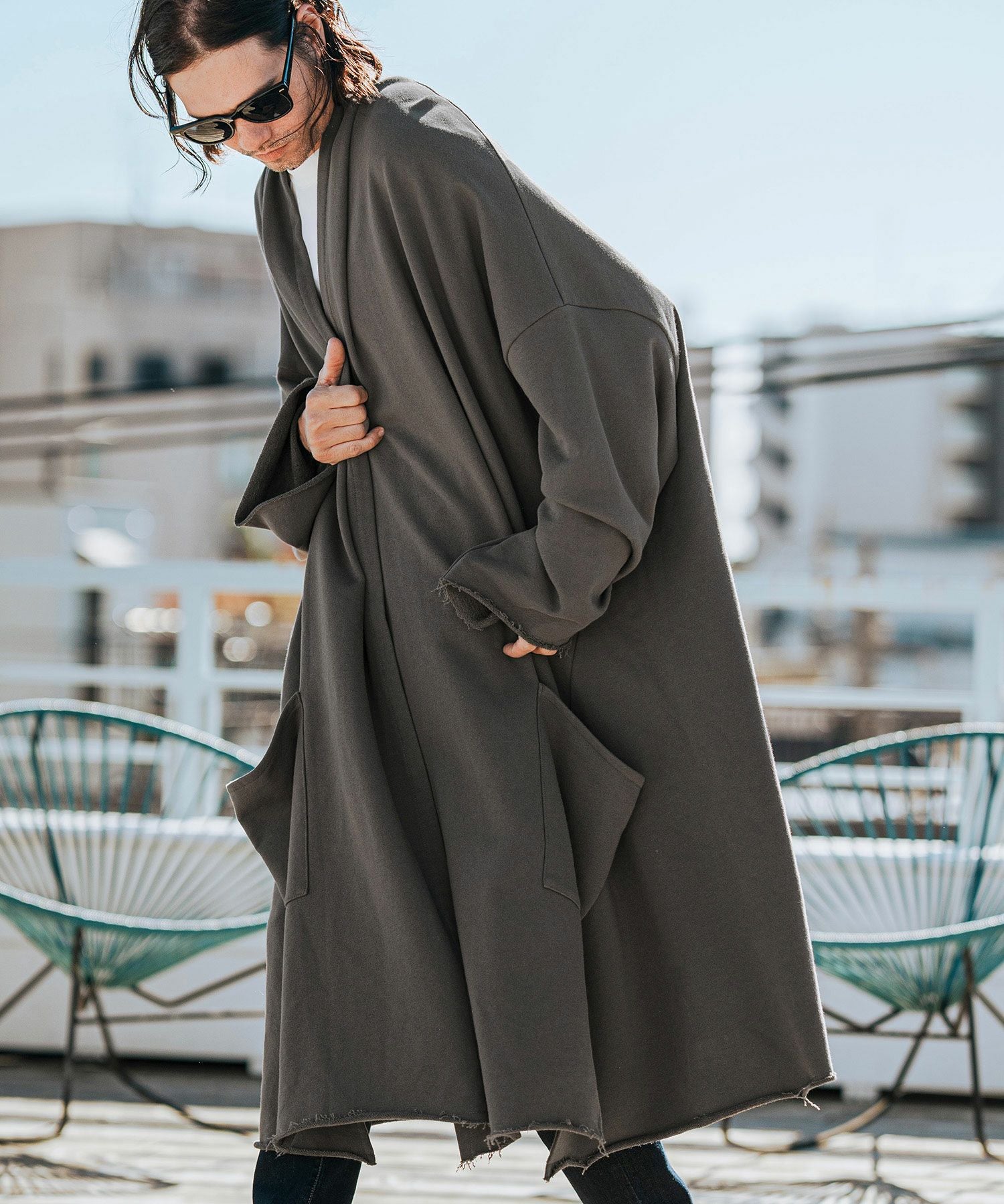 CAMBIO(カンビオ)】KIMONO Like Sweat Gown スウェットガウン