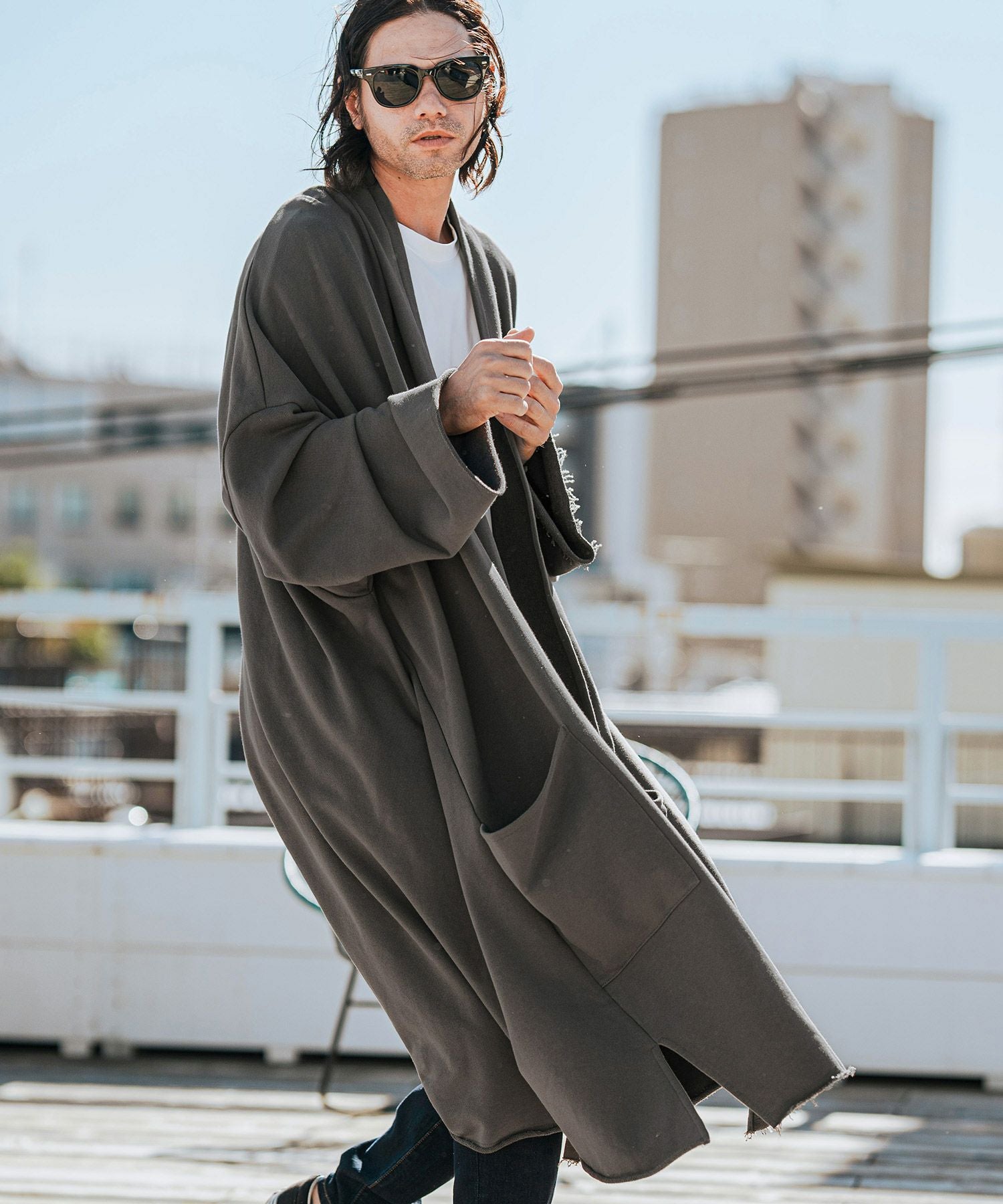 【CAMBIO⭐︎タグ付き⭐︎】KIMONO Like スウェットガウンM CAMBIO(カンビオ)】KIMONO Like Sweat Gown スウェットガウン