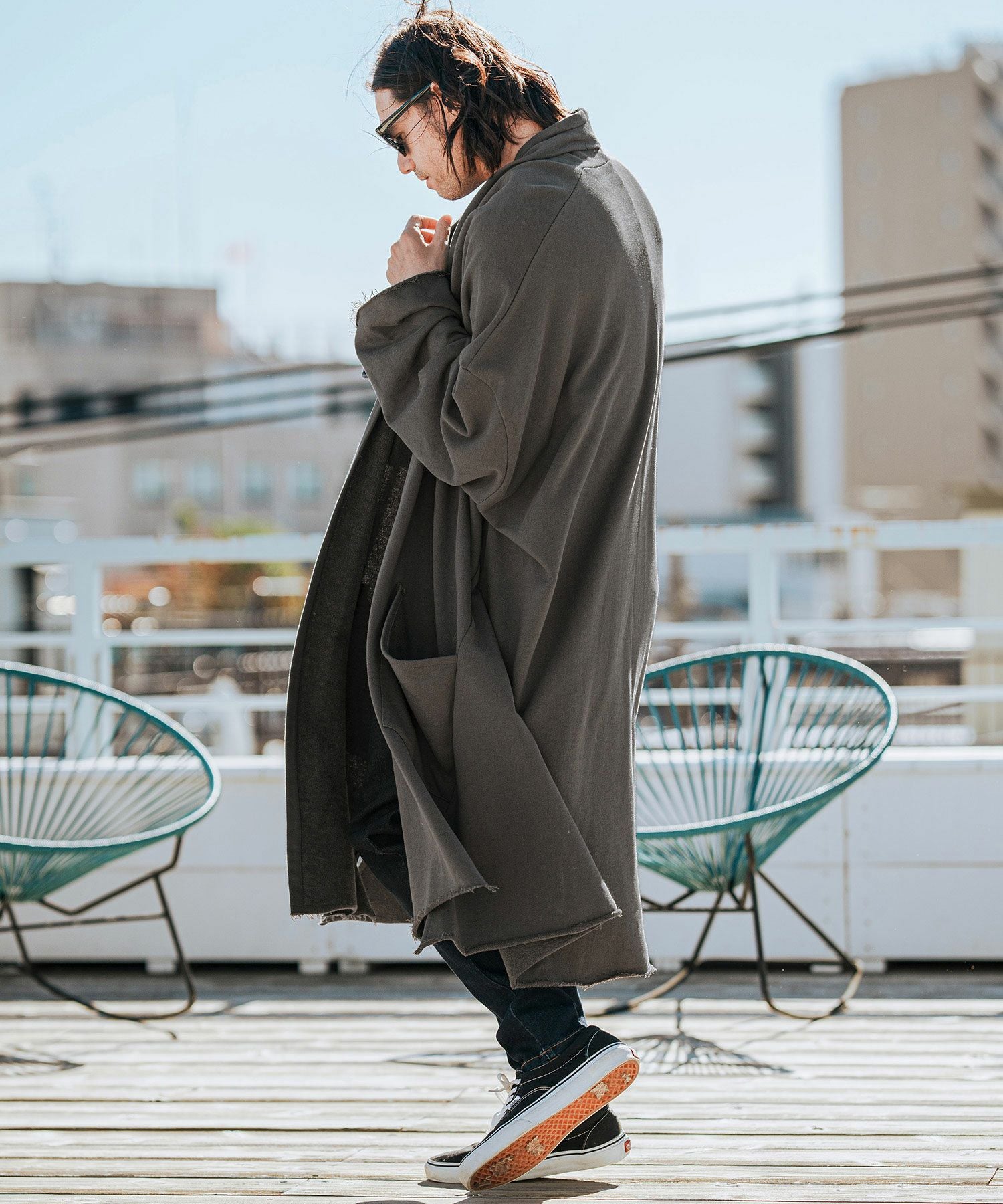 50%OFF【CAMBIO(カンビオ)】KIMONO Like Sweat Gown スウェットガウン