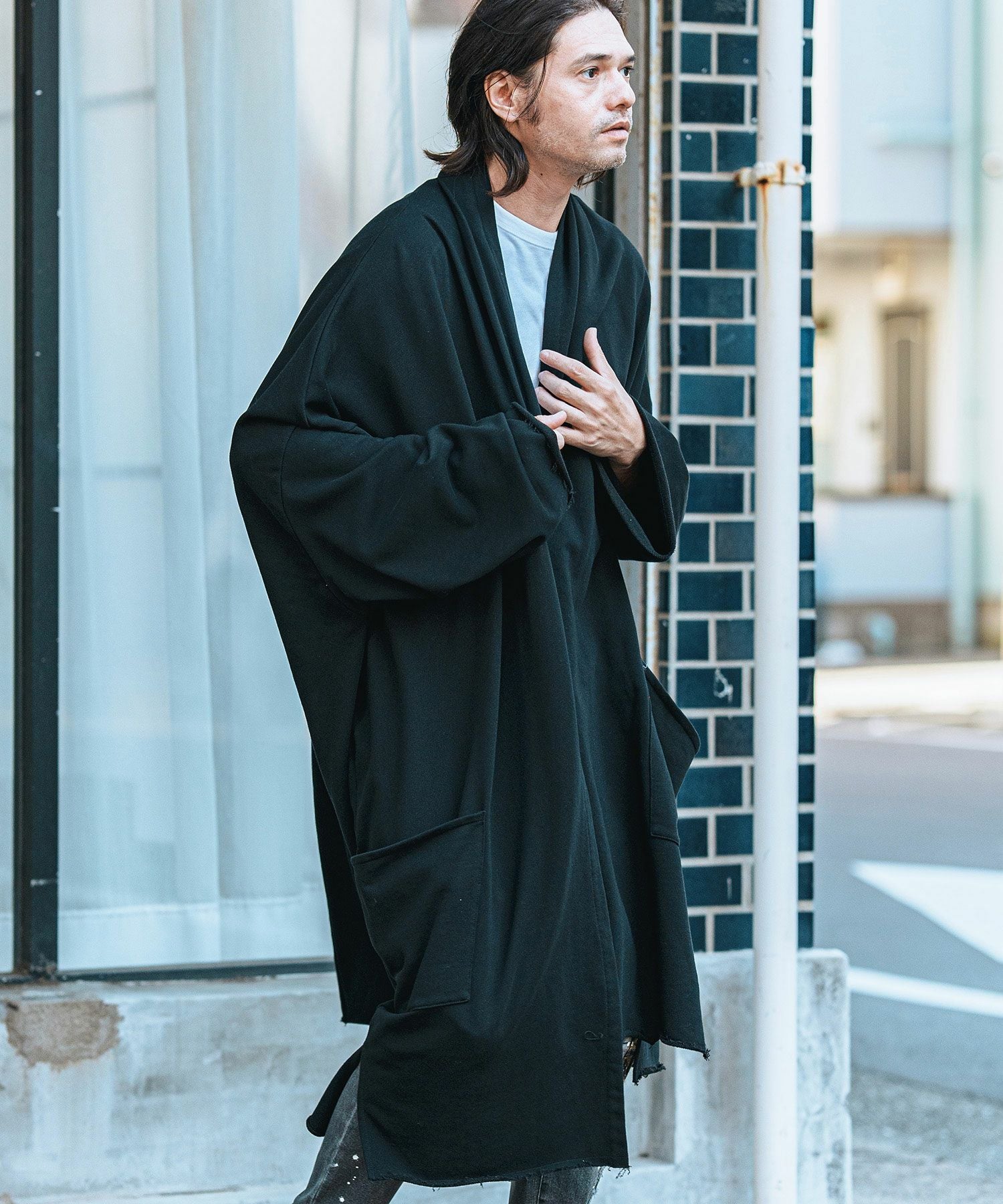 CAMBIO(カンビオ)】KIMONO Like Sweat Gown スウェットガウン