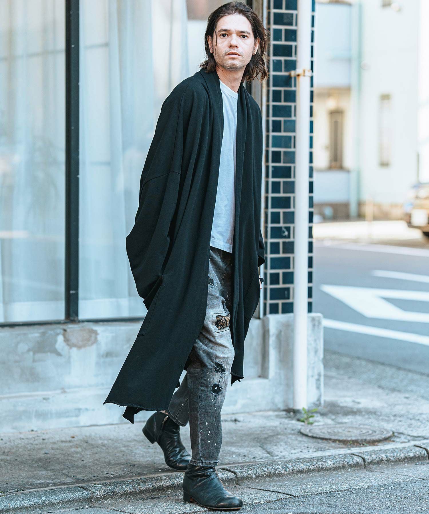 CAMBIO(カンビオ)】KIMONO Like Sweat Gown スウェットガウン
