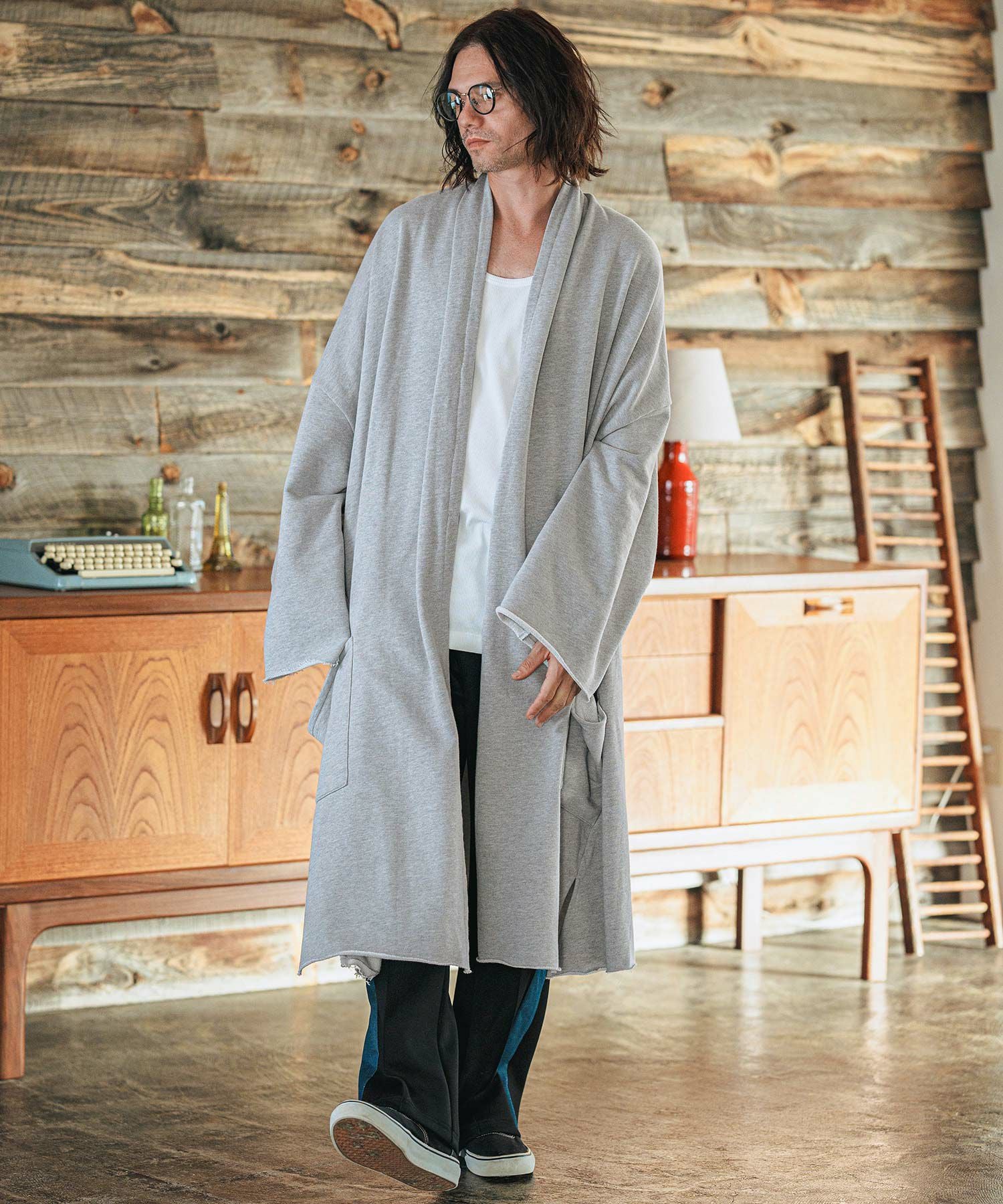 50%OFF【CAMBIO(カンビオ)】KIMONO Like Sweat Gown スウェットガウン