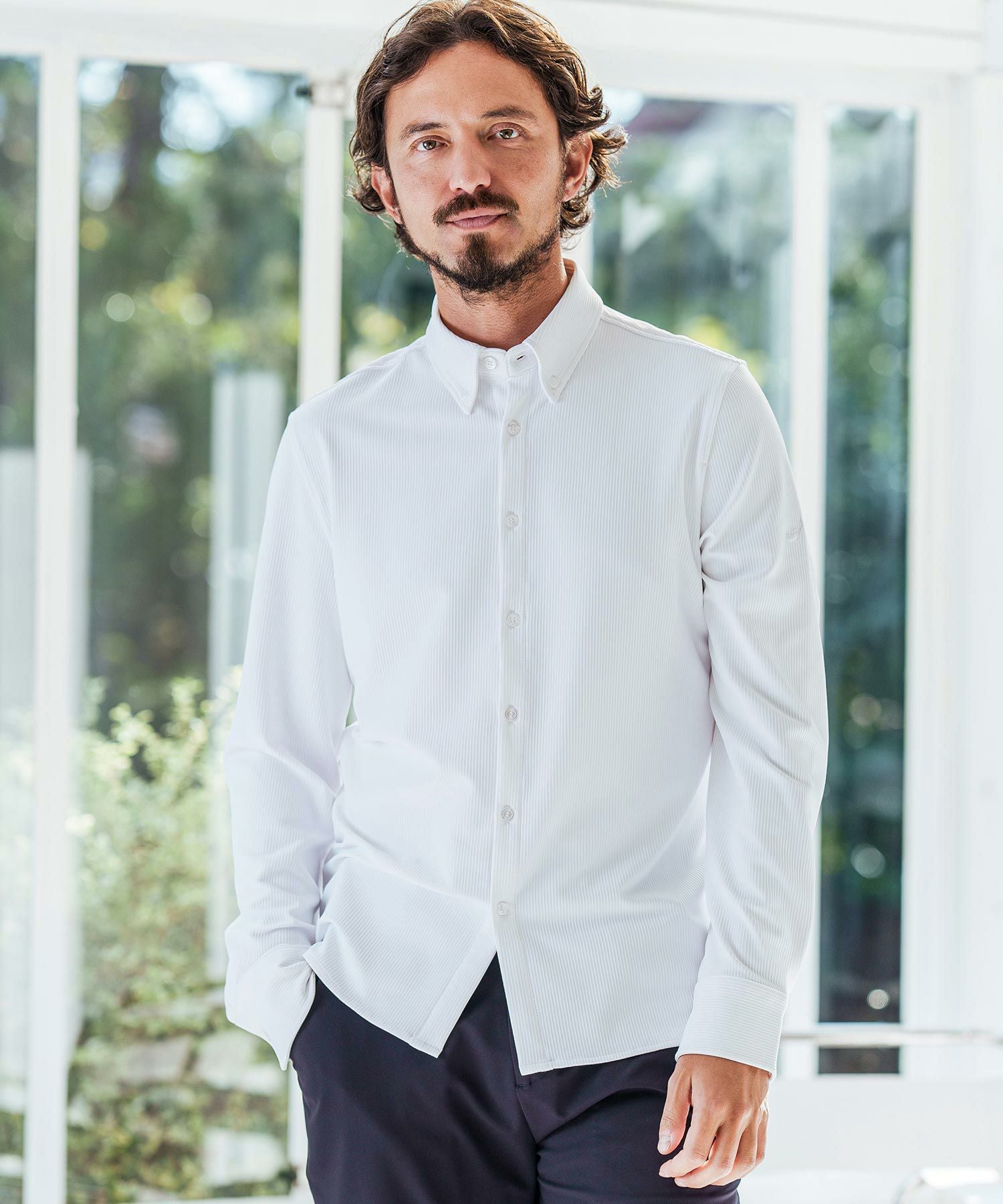 CALL&RESPONSE(コールアンドレスポンス)】ボタンダウン長袖シャツ