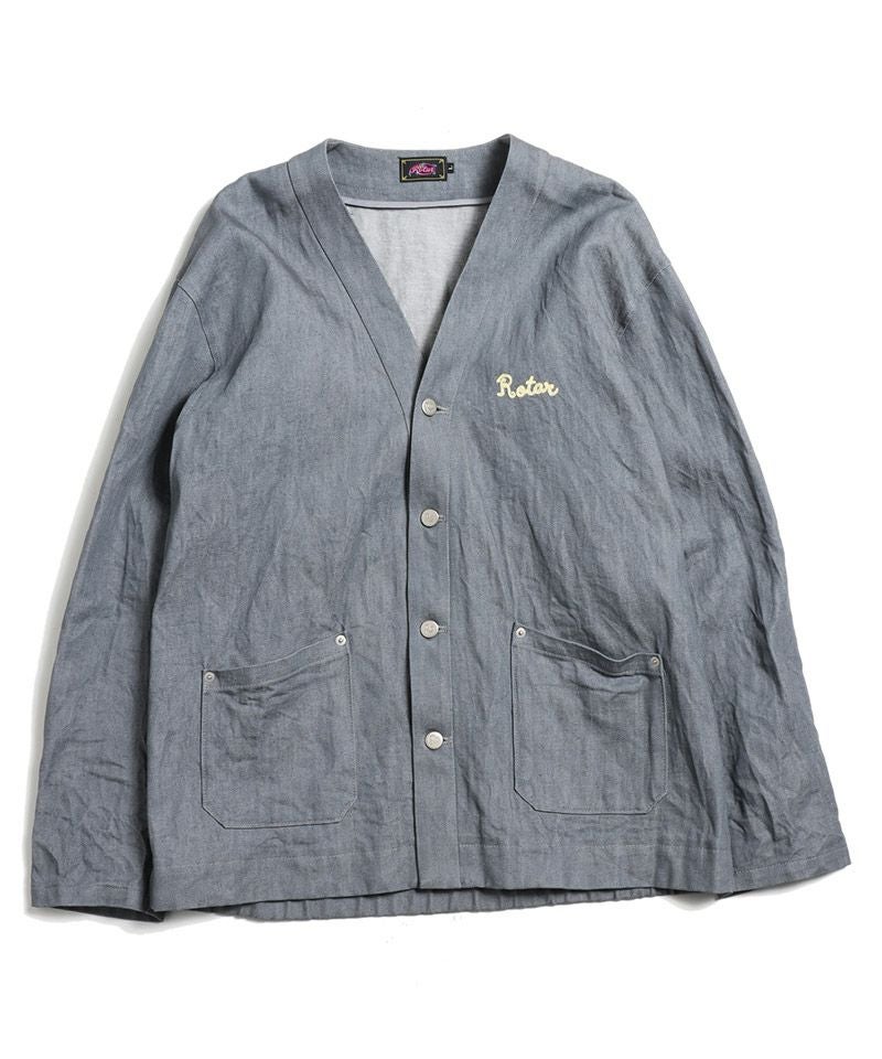 ROTAR(ローター)】11oz Denim Cardigan デニムカーディガン(rt2512002