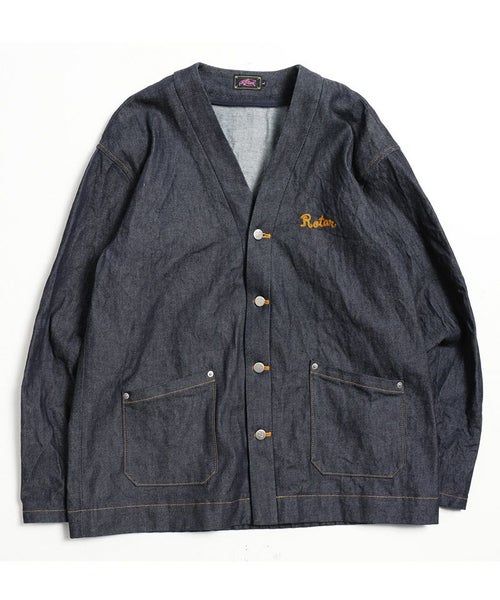 ROTAR(ローター)】11oz Denim Cardigan デニムカーディガン(rt2512002 