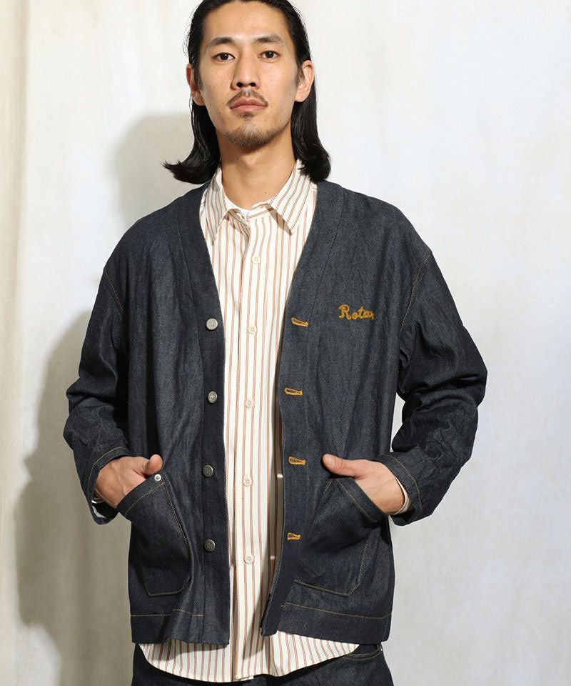 ROTAR(ローター)】11oz Denim Cardigan デニムカーディガン(rt2512002