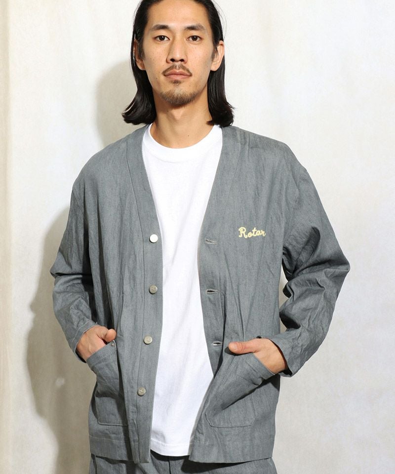 ROTAR(ローター)】11oz Denim Cardigan デニムカーディガン(rt2512002