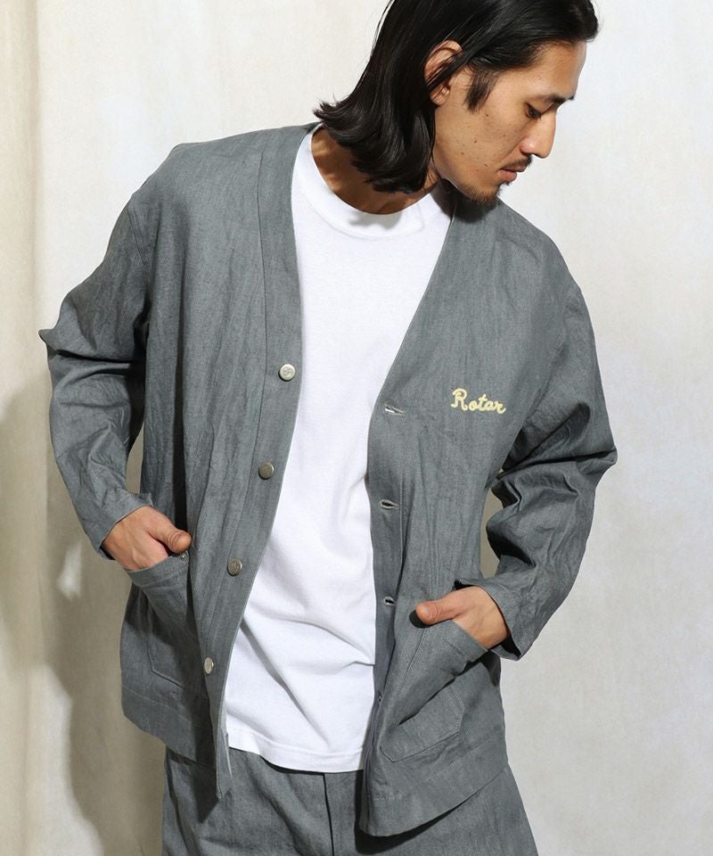 ROTAR(ローター)】11oz Denim Cardigan デニムカーディガン(rt2512002 