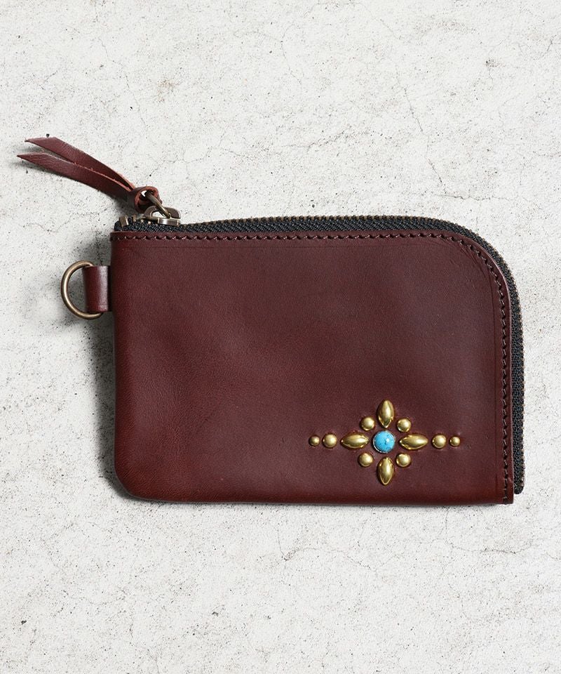 ROTAR(ローター)】Liscio leather Studs Zipper wallet 財布(rt2489013