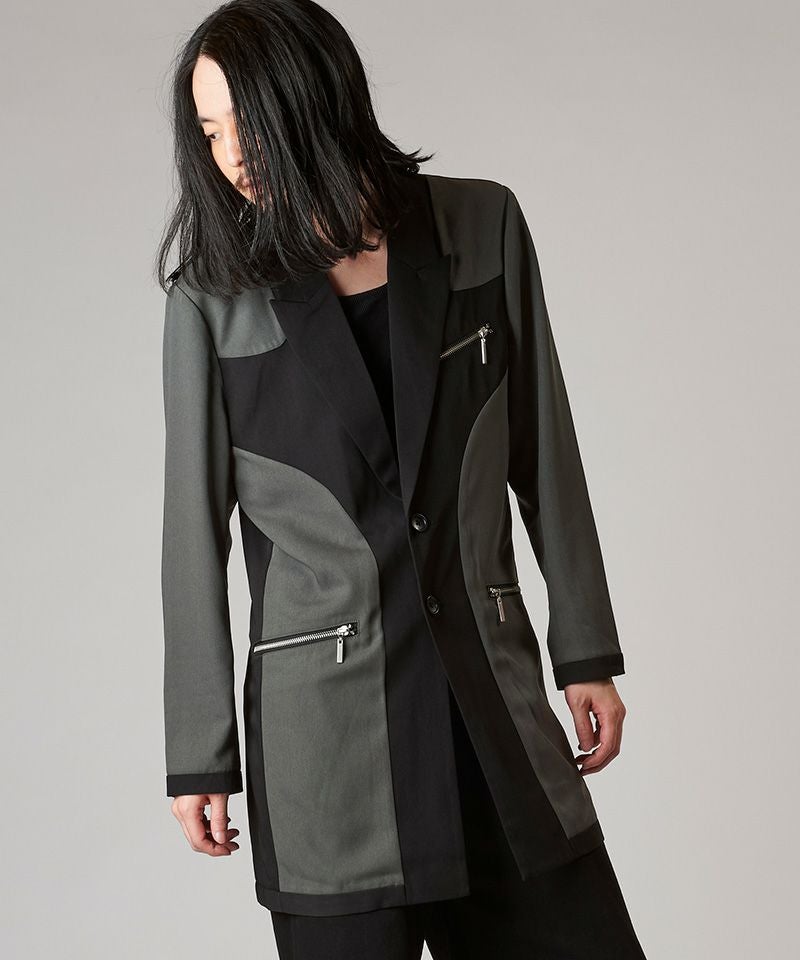 未使用✨23AW NO ID. パネルチェンジング2Bジャケット サイズ3 50%OFF【NO ID.(ノーアイディー)】ﾁｪﾝｼﾞﾝｸﾞ2BﾁｪｽﾀｰJKT ジャケット