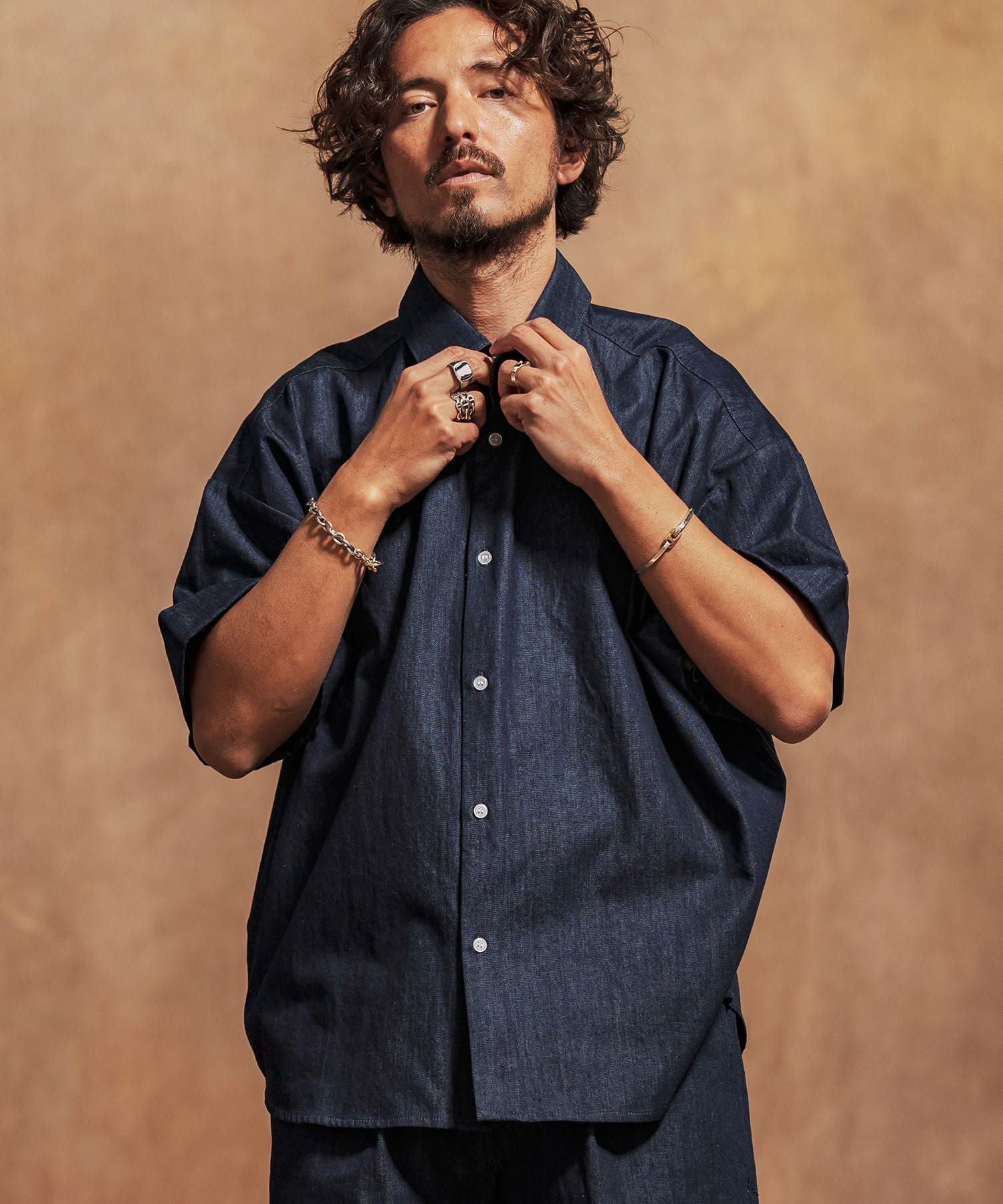nowos デニムシャツ nowos/DENIM SHIRT(INDIGO)