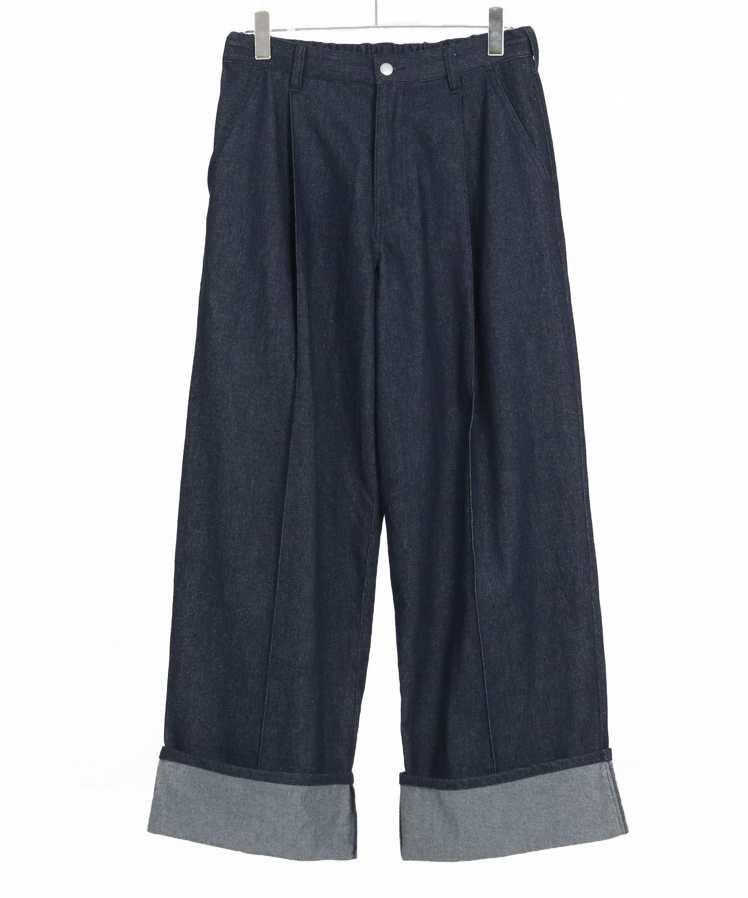 Jih Nunc(ジーヌンク)】10ozロールアップワイドデニムパンツ(JIH-R1080