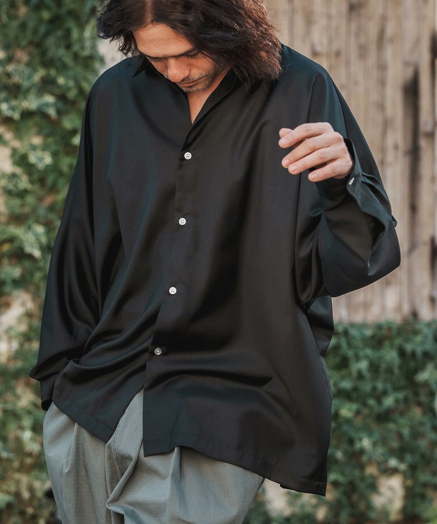 BURBERRY ブラウス ドルマンスリーブ　ロンハーマン CAMBIO(カンビオ)】ルーズシルエットTRドルマンスリーブシャツ(CMB