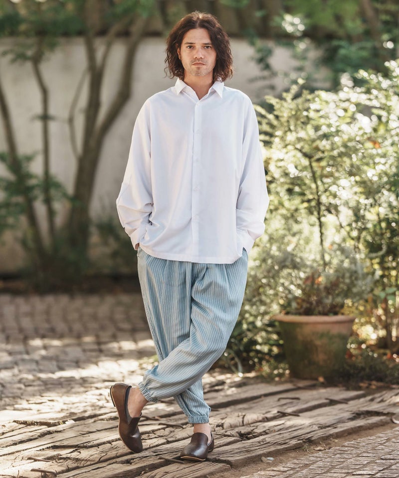30%OFF【CAMBIO(カンビオ)】ルーズシルエットTRドルマンスリーブシャツ 