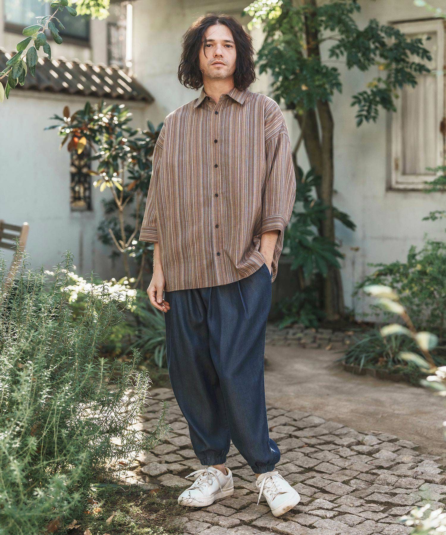 CAMBIO(カンビオ)】Silky Denim Balloon Pants デニムバルーンパンツ