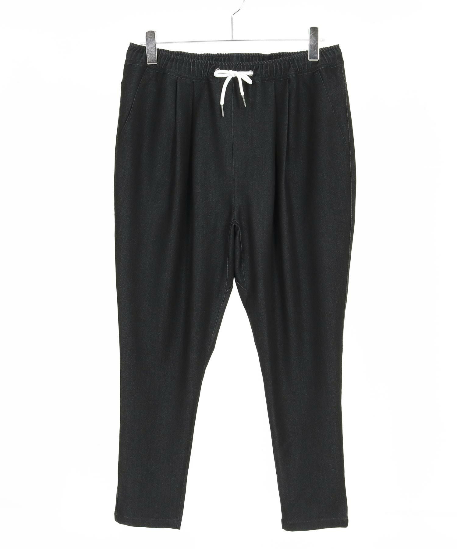 PPFM サルエルパンツ　Mサイズ CAMBIO(カンビオ)】Denim Like Drape Sarrouel Pants サルエルパンツ