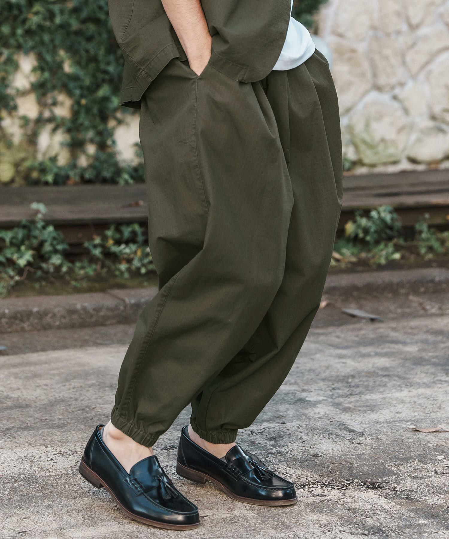 CAMBIO(カンビオ)】Bio Wash Ripstop Balloon Pants バルーンパンツ