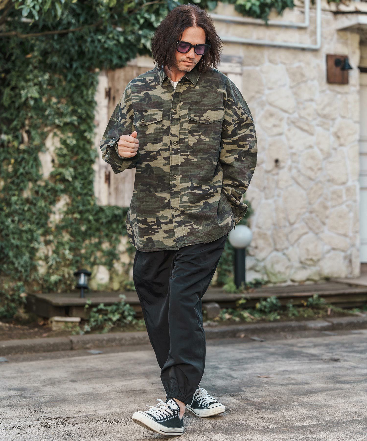 30%OFF【CAMBIO(カンビオ)】ナイロンテーパードジョグパンツ(CMB-R0148
