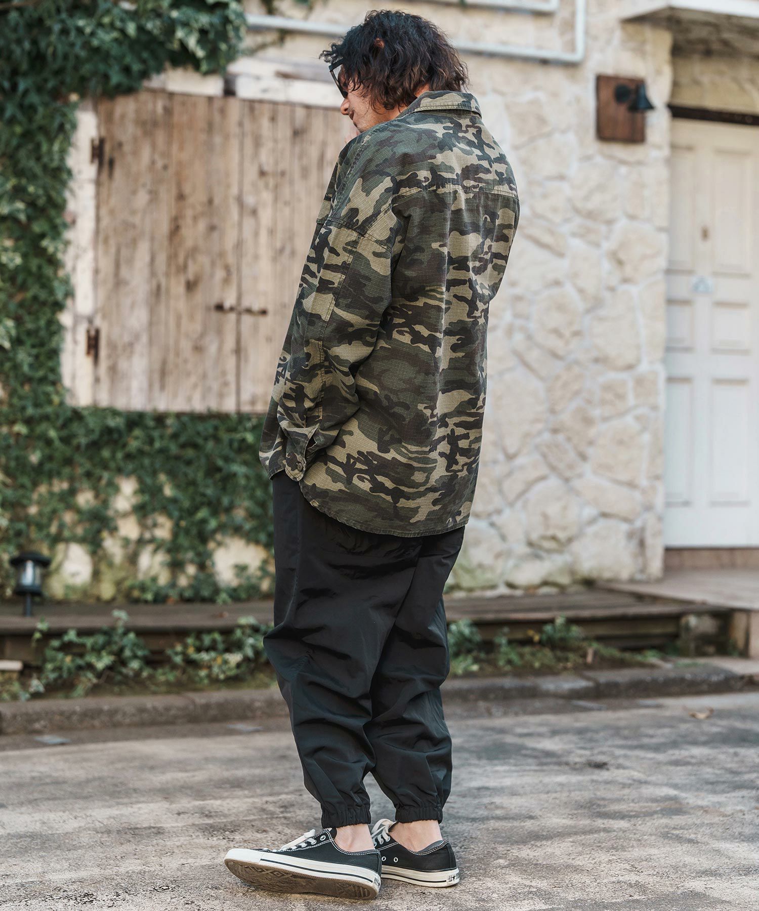 30%OFF【CAMBIO(カンビオ)】ナイロンテーパードジョグパンツ(CMB-R0148