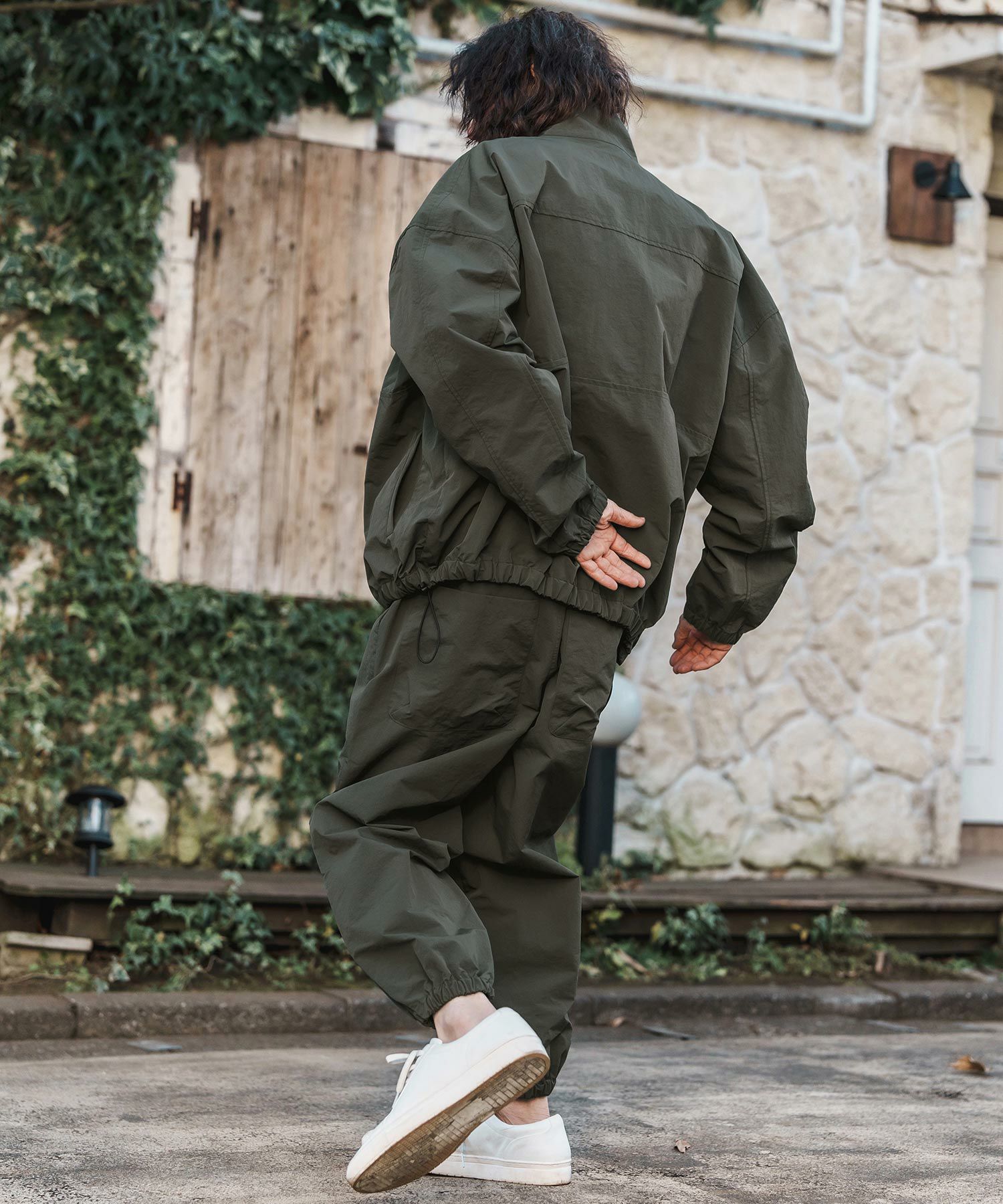 30%OFF【CAMBIO(カンビオ)】ナイロンテーパードジョグパンツ(CMB-R0148