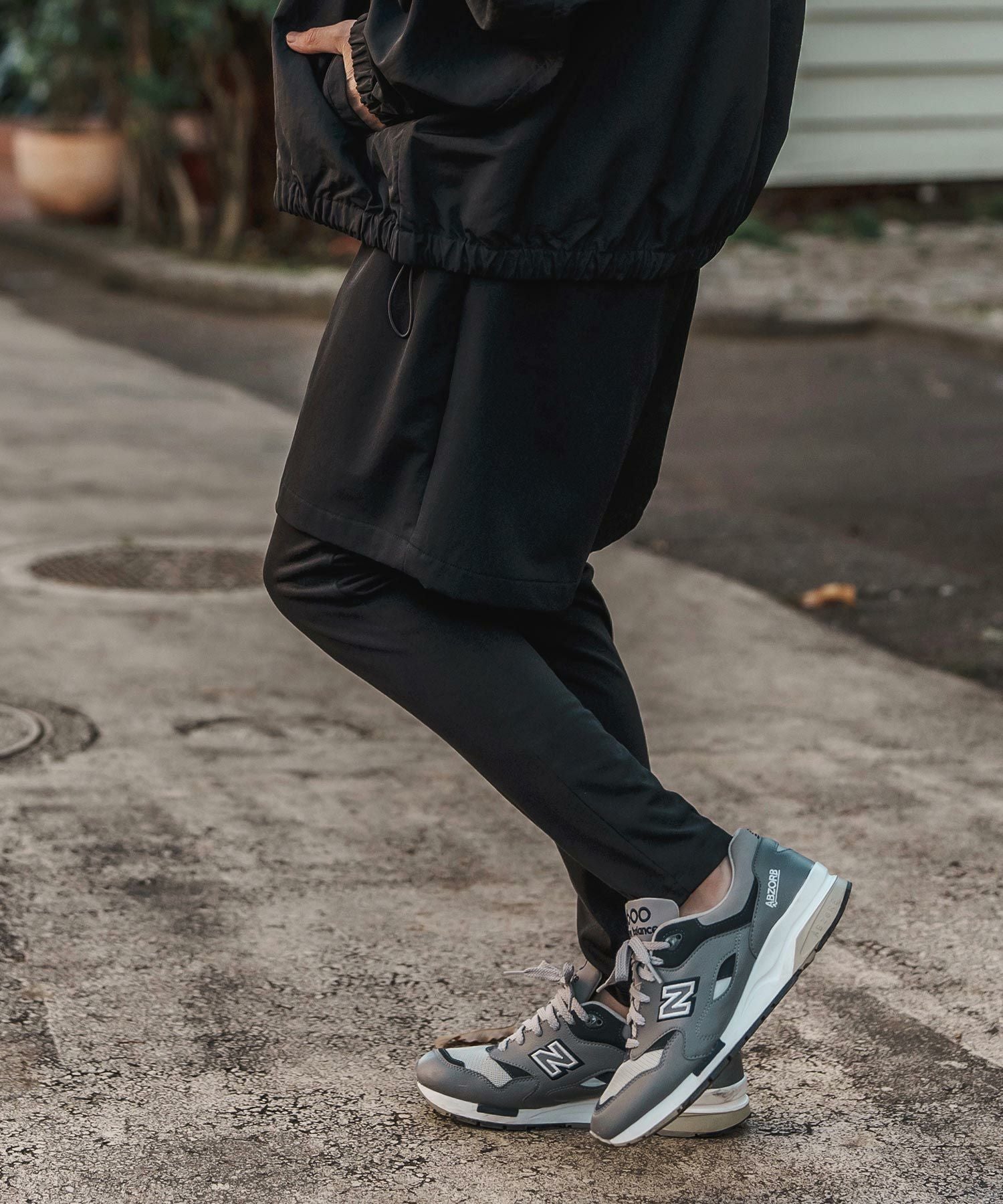 30%OFF【CAMBIO(カンビオ)】Monotone Layered Pants レイヤードパンツ