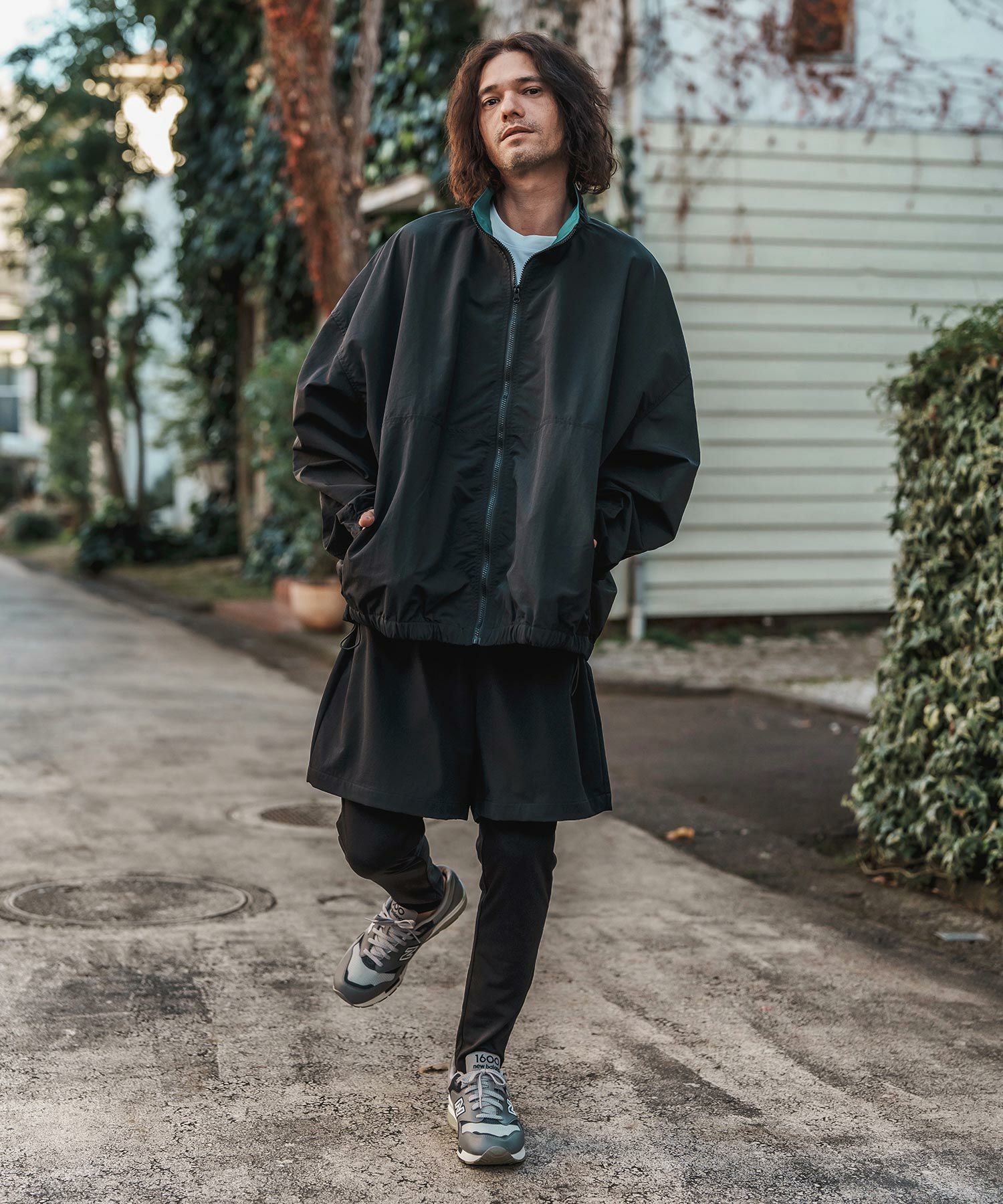 30%OFF【CAMBIO(カンビオ)】Monotone Layered Pants レイヤードパンツ