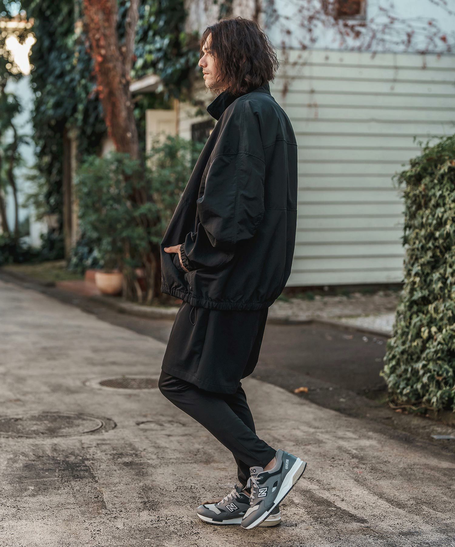 30%OFF【CAMBIO(カンビオ)】Monotone Layered Pants レイヤードパンツ