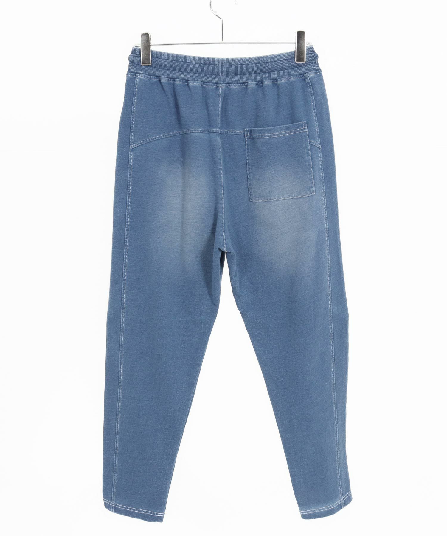 CAMBIO(カンビオ)】Indigo Sweat Tuck Pants スウェットタックパンツ