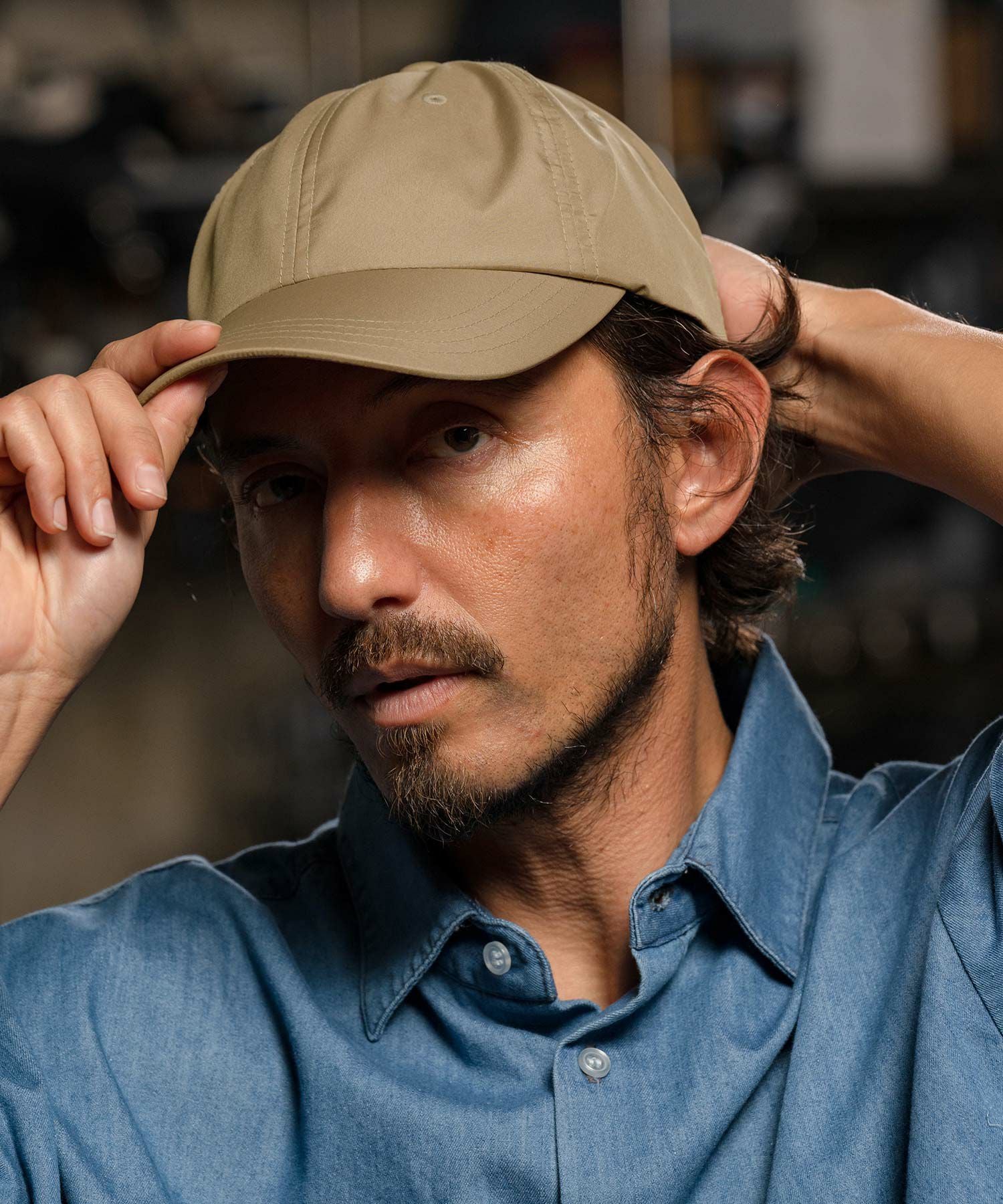 CAMBIO(カンビオ)】Water Repellent Minimal Cap キャップ(OP-251-002