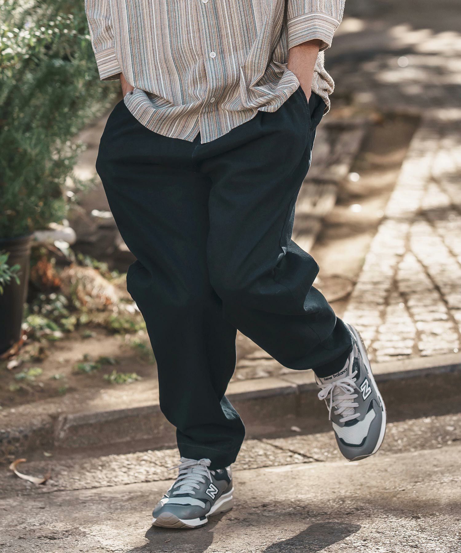 CAMBIO(カンビオ)】Tuck Stretch Easy Chino Pants チノパンツ(AI-251