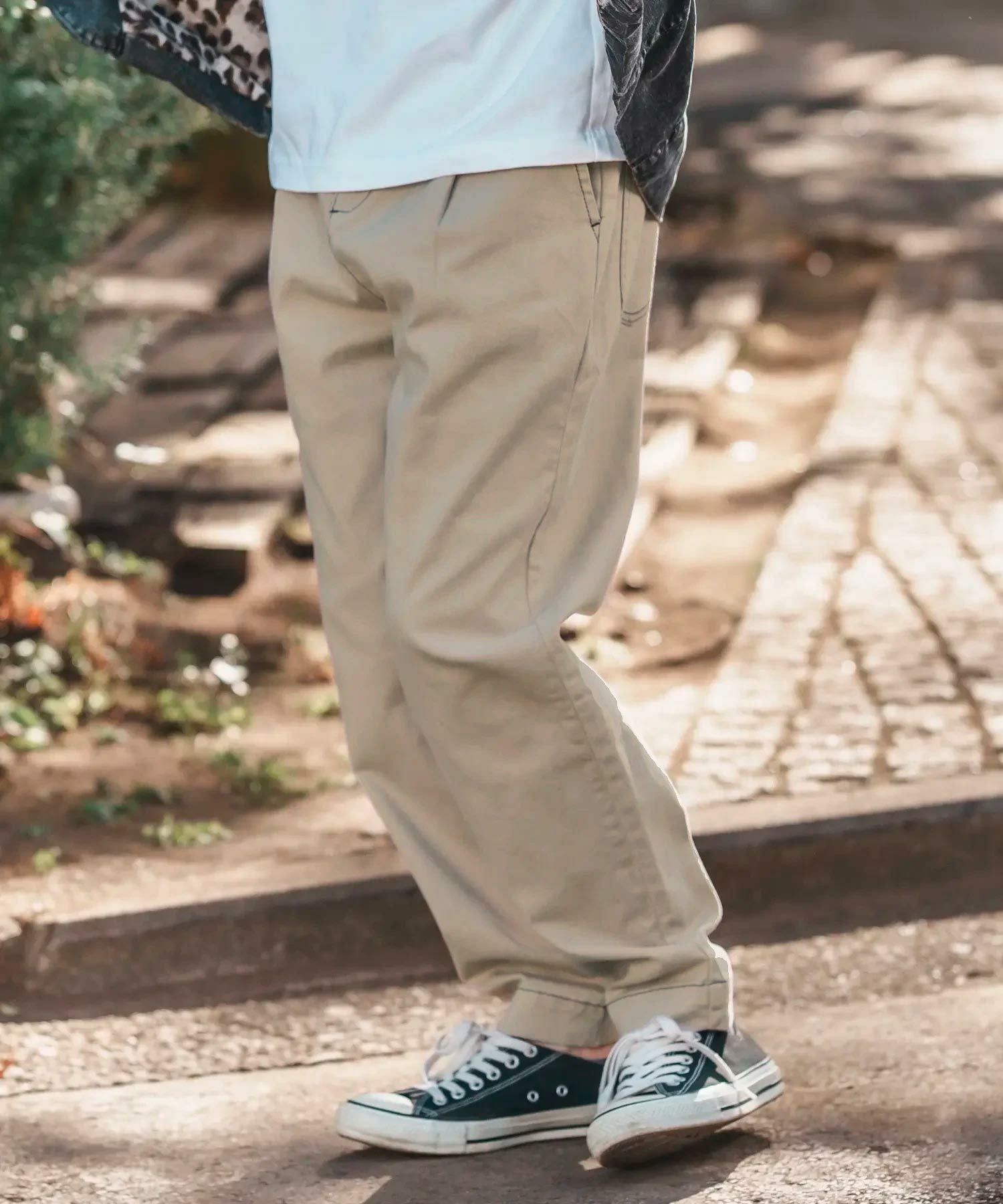 CAMBIO(カンビオ)】Tuck Stretch Easy Chino Pants チノパンツ(AI-251