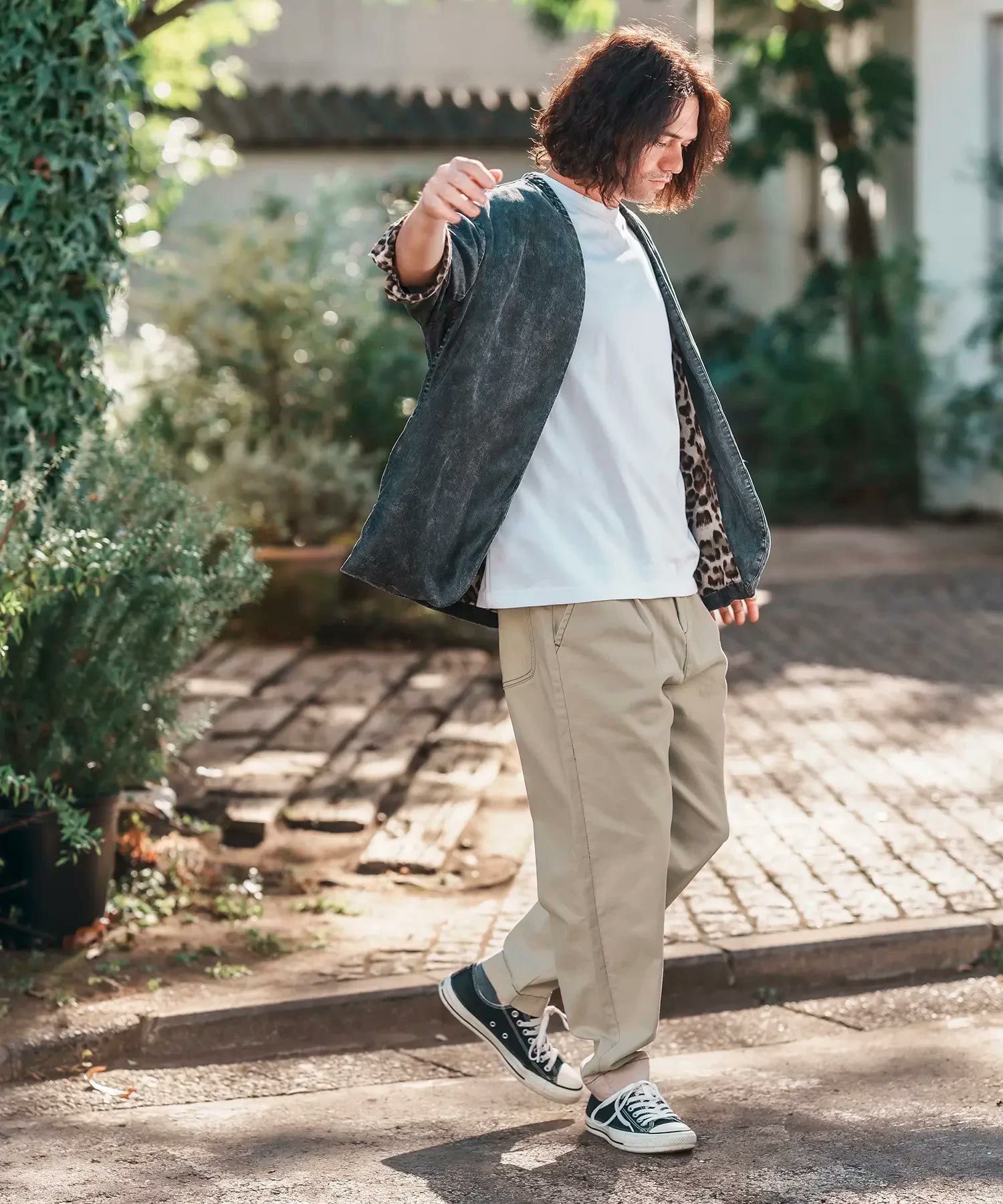 CAMBIO(カンビオ)】Tuck Stretch Easy Chino Pants チノパンツ(AI-251