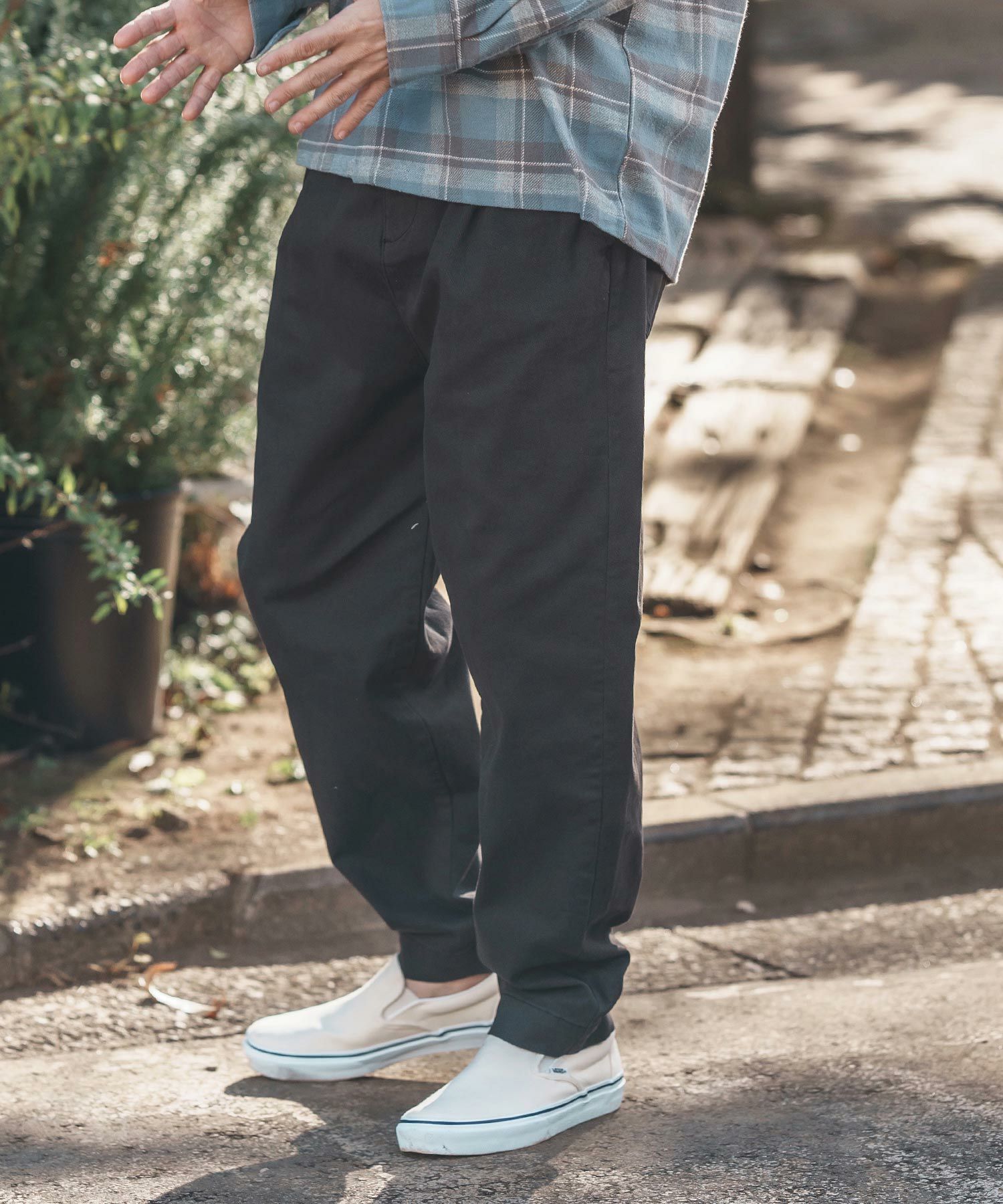 CAMBIO(カンビオ)】Tuck Stretch Easy Chino Pants チノパンツ(AI-251