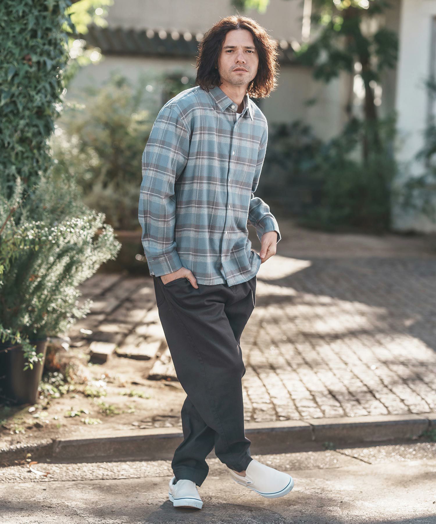 CAMBIO(カンビオ)】Tuck Stretch Easy Chino Pants チノパンツ(AI-251