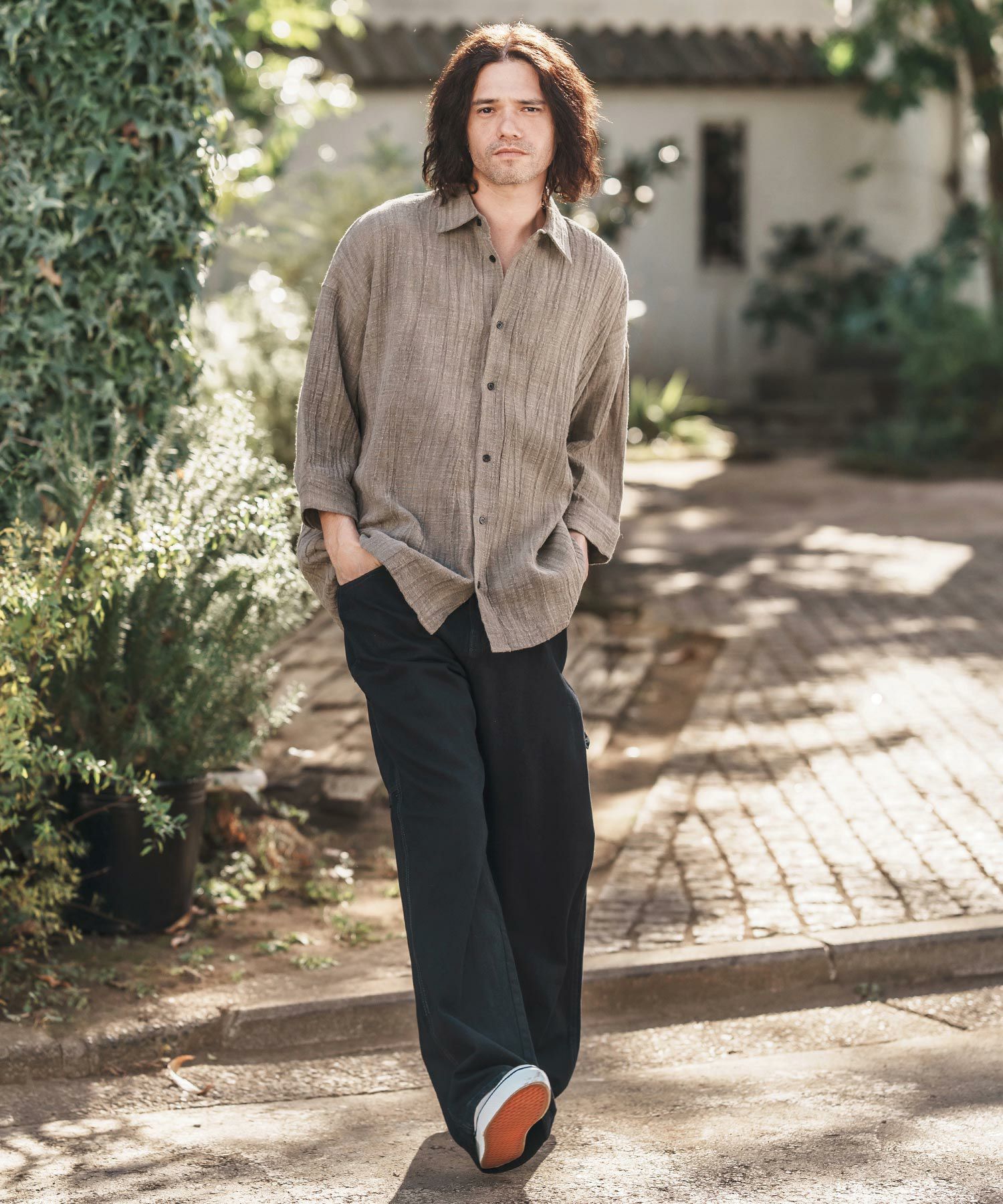 CAMBIO(カンビオ)】Half Easy Wide Denim Painter Pants ペインター
