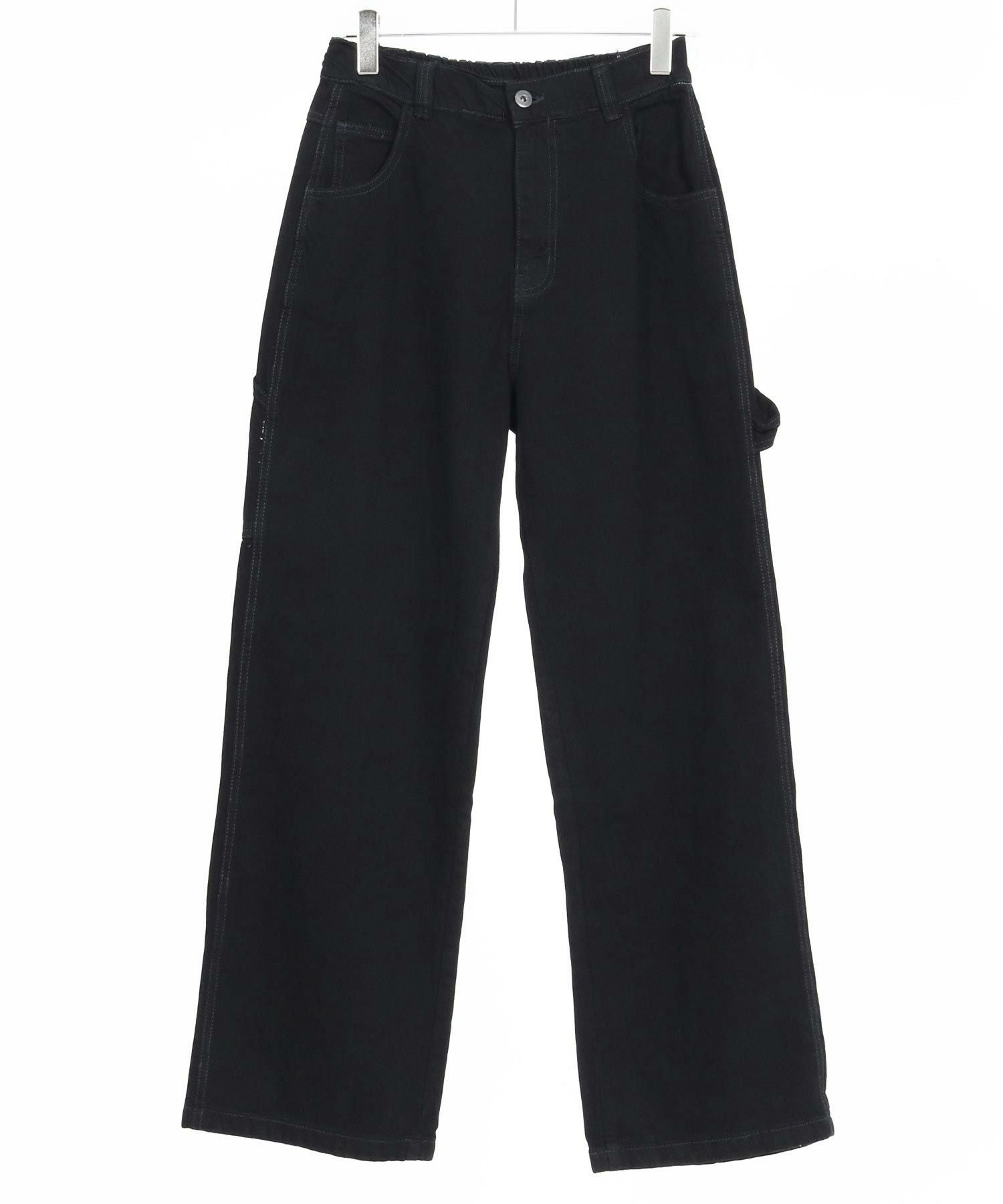 CAMBIO(カンビオ)】Half Easy Wide Denim Painter Pants ペインター