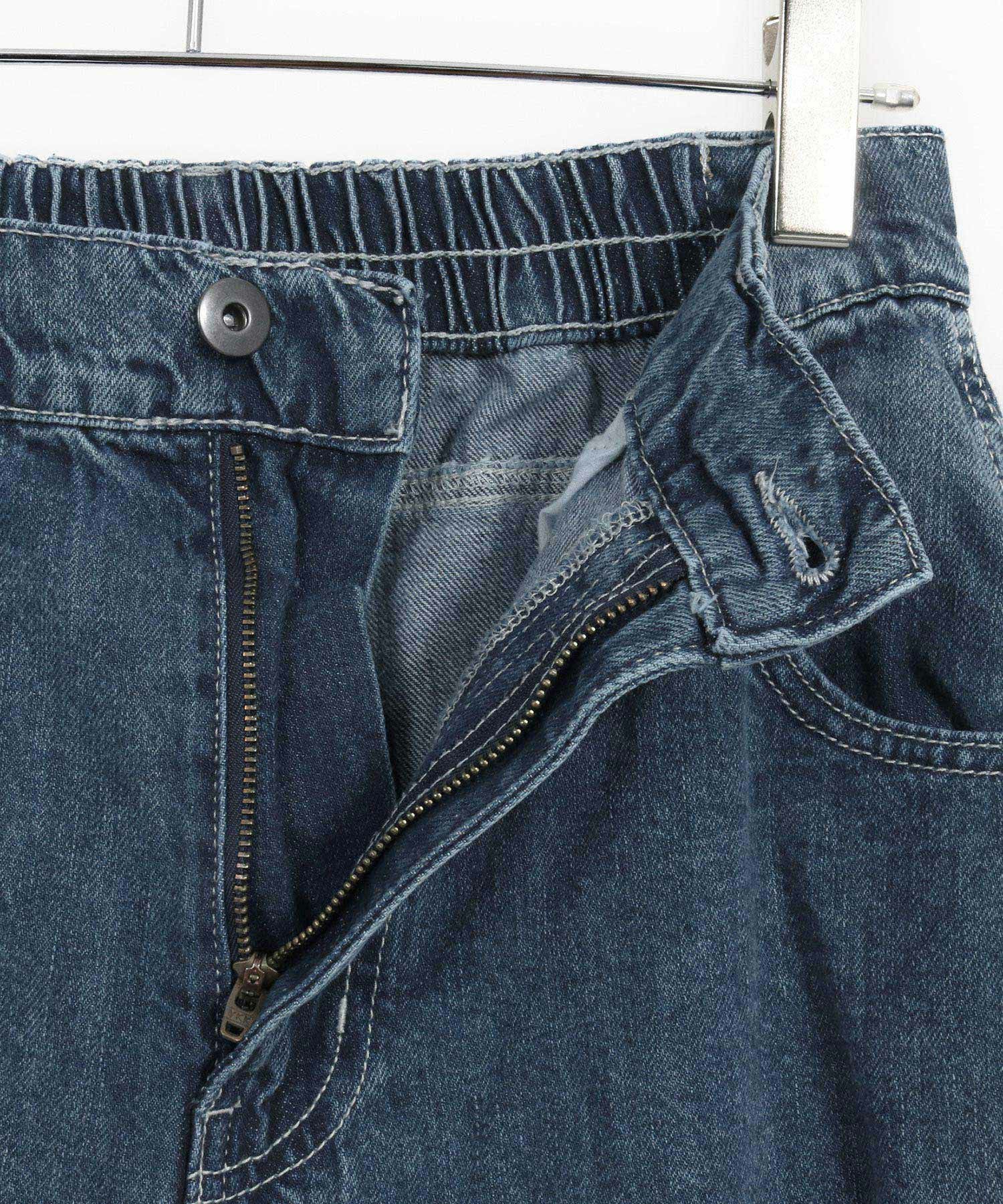 CAMBIO(カンビオ)】Half Easy Wide Denim Painter Pants ペインター