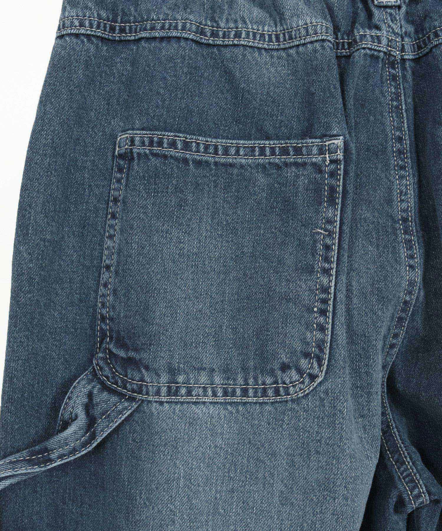CAMBIO(カンビオ)】Half Easy Wide Denim Painter Pants ペインター