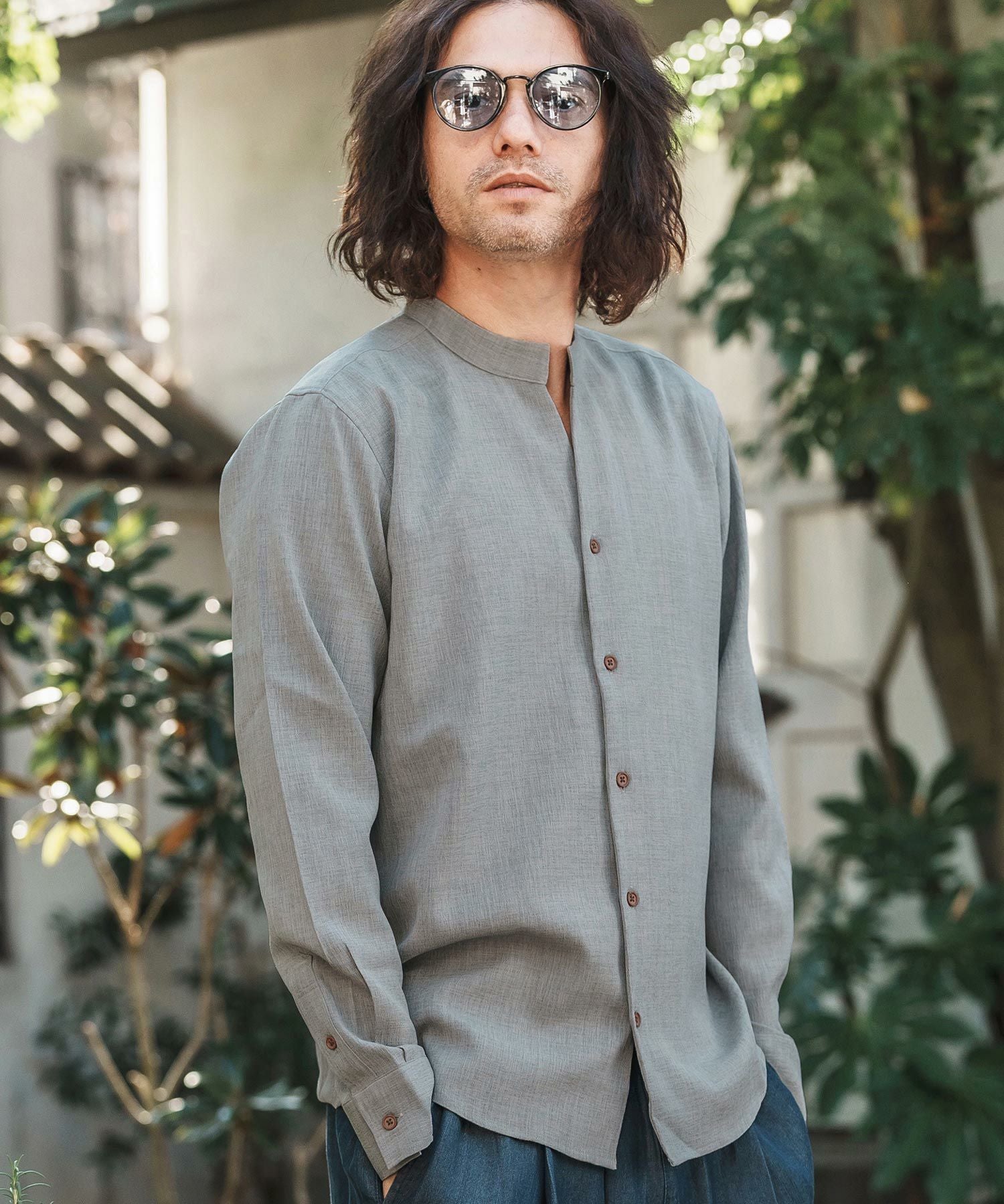 30%OFF【CAMBIO(カンビオ)】リネンライクシャンブレーストレッチ