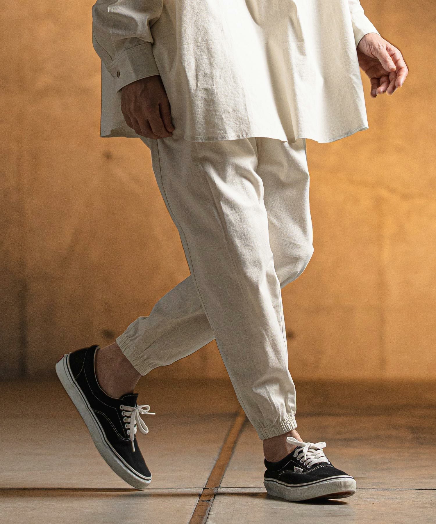 GLIMCLAP(グリムクラップ)】 Balloon silhouette jogger pants