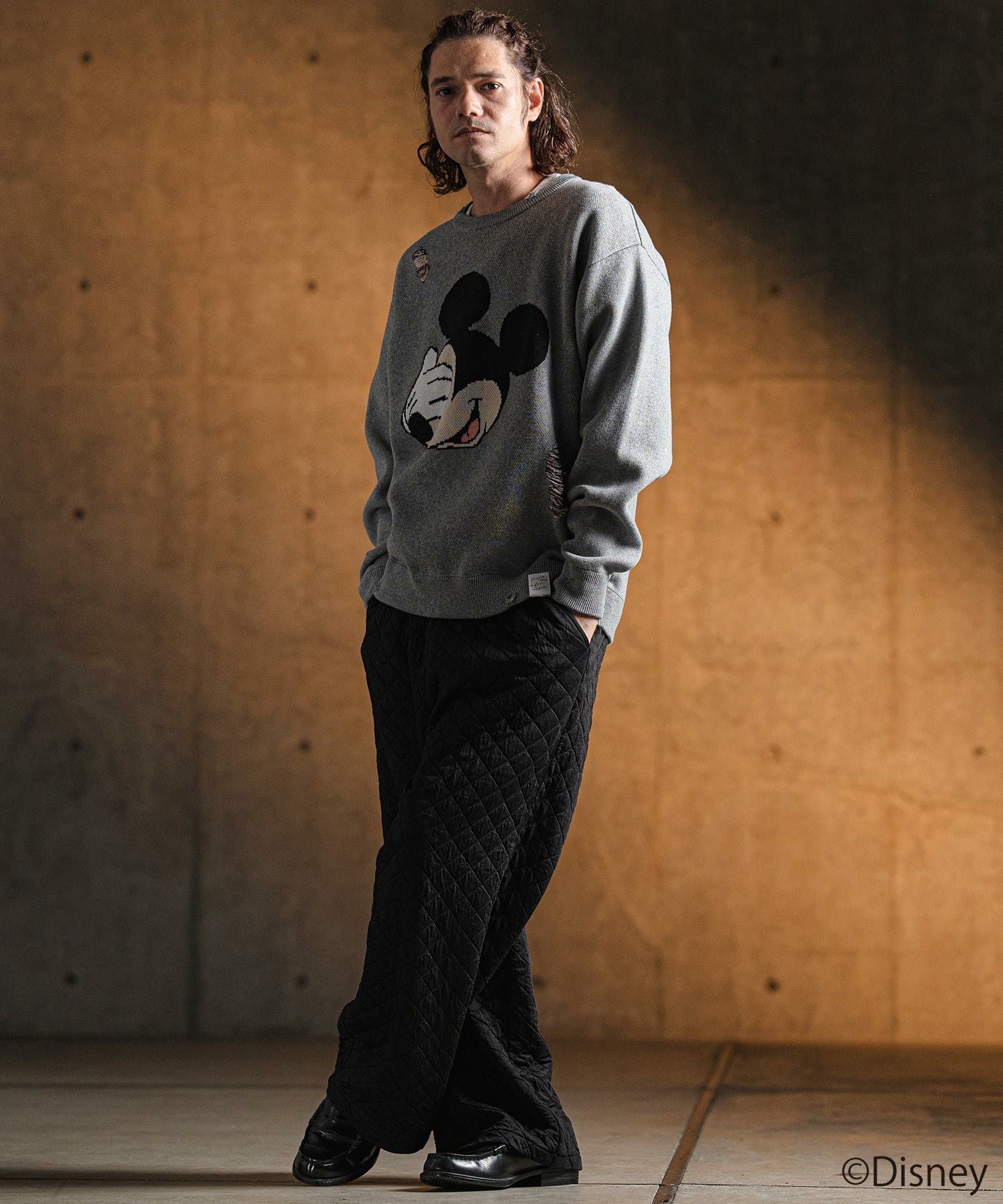50%OFF【GLIMCLAP(グリムクラップ)】 Quilted fabric cut sew pants