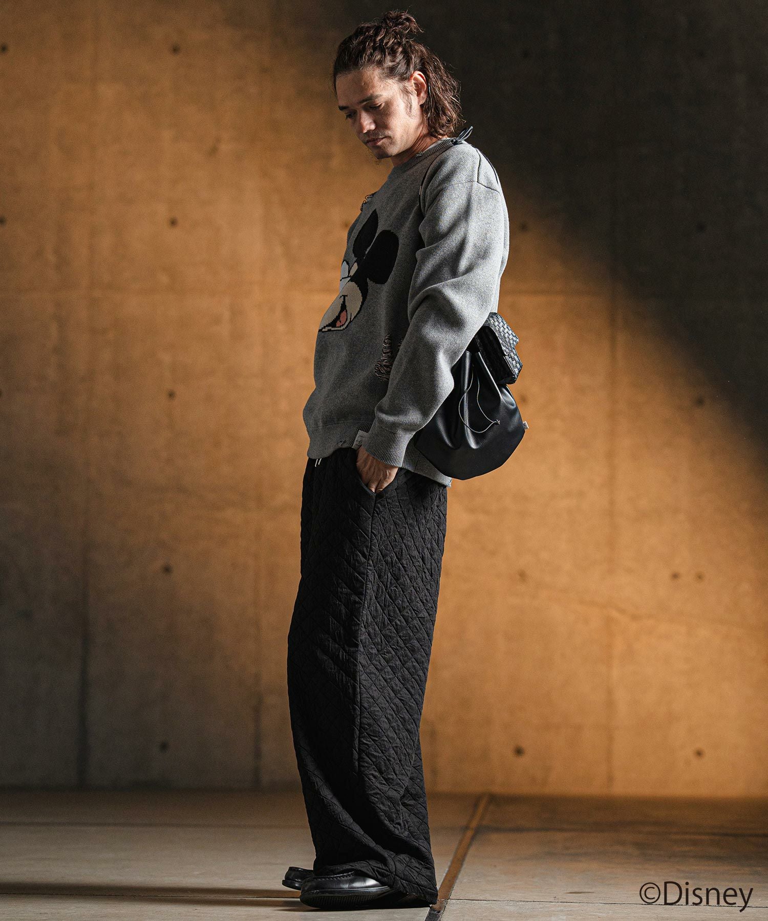 50%OFF【GLIMCLAP(グリムクラップ)】 Quilted fabric cut sew pants
