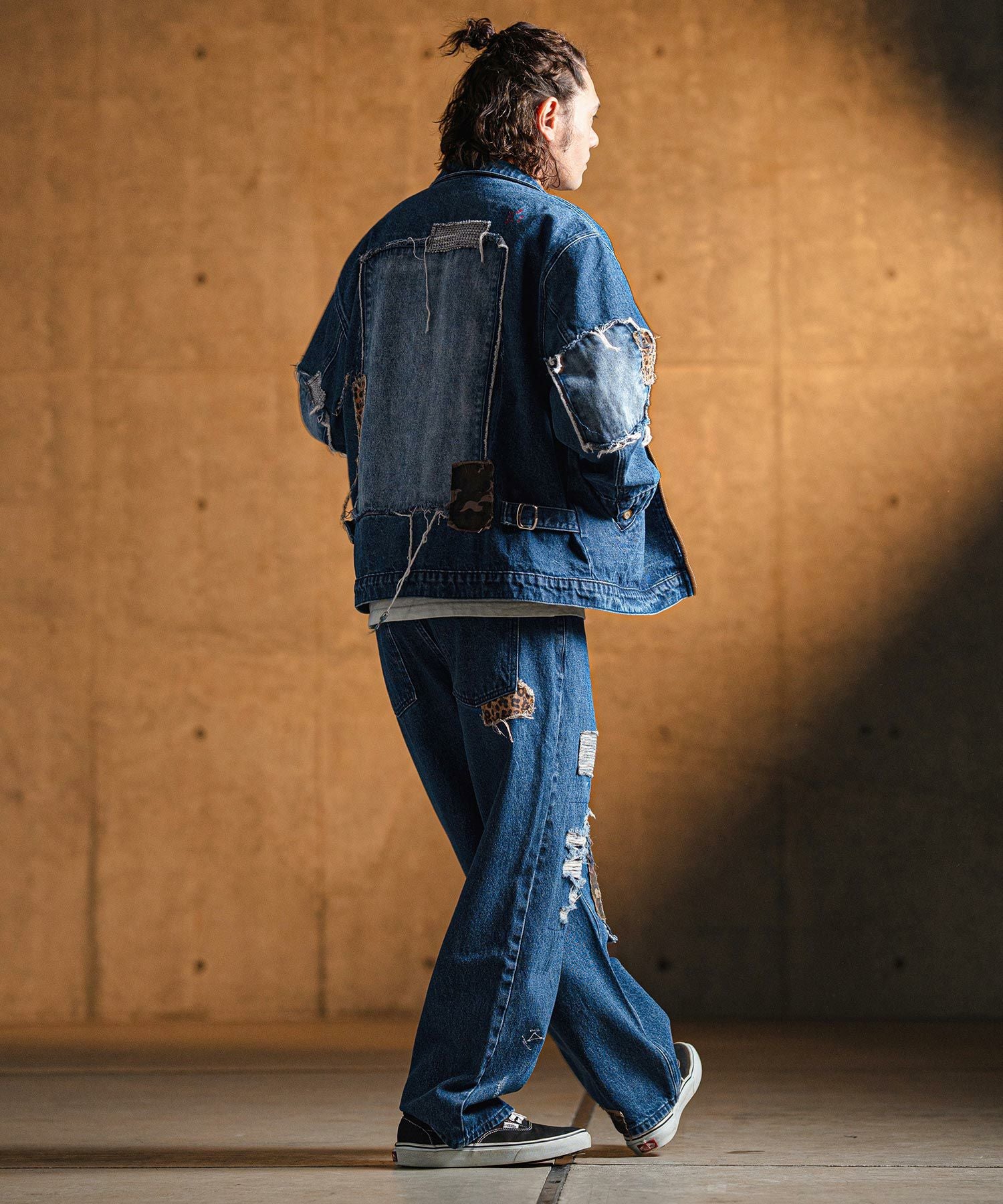 服/ファッション custom denim pants GLAY Line GOB Denim Pants (PT3201-BLUE)
