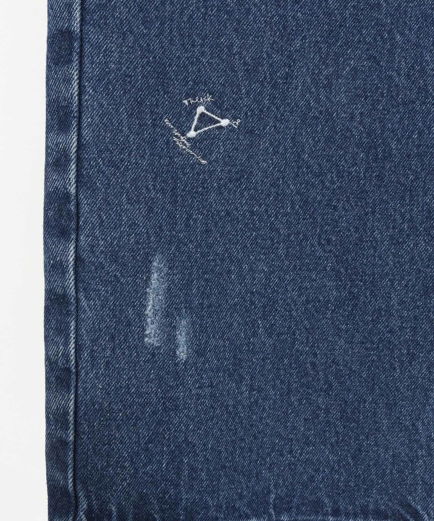 30%OFF【GLIMCLAP(グリムクラップ)】Distressed denim pants デニム